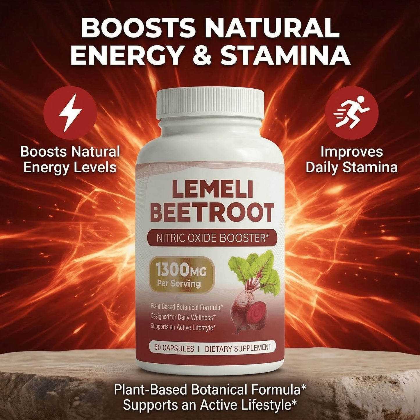 LEME LI BEETROOT Beet Root Supplement Capsule, 1 Count