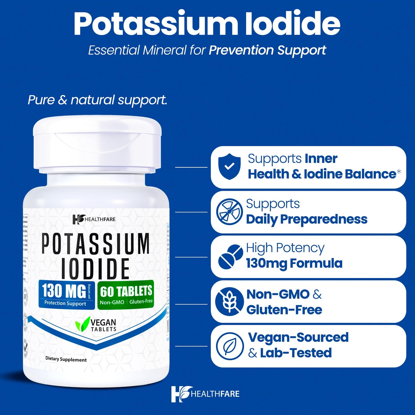 Healthfare Potassium Iodide Tablets 120 Tablets