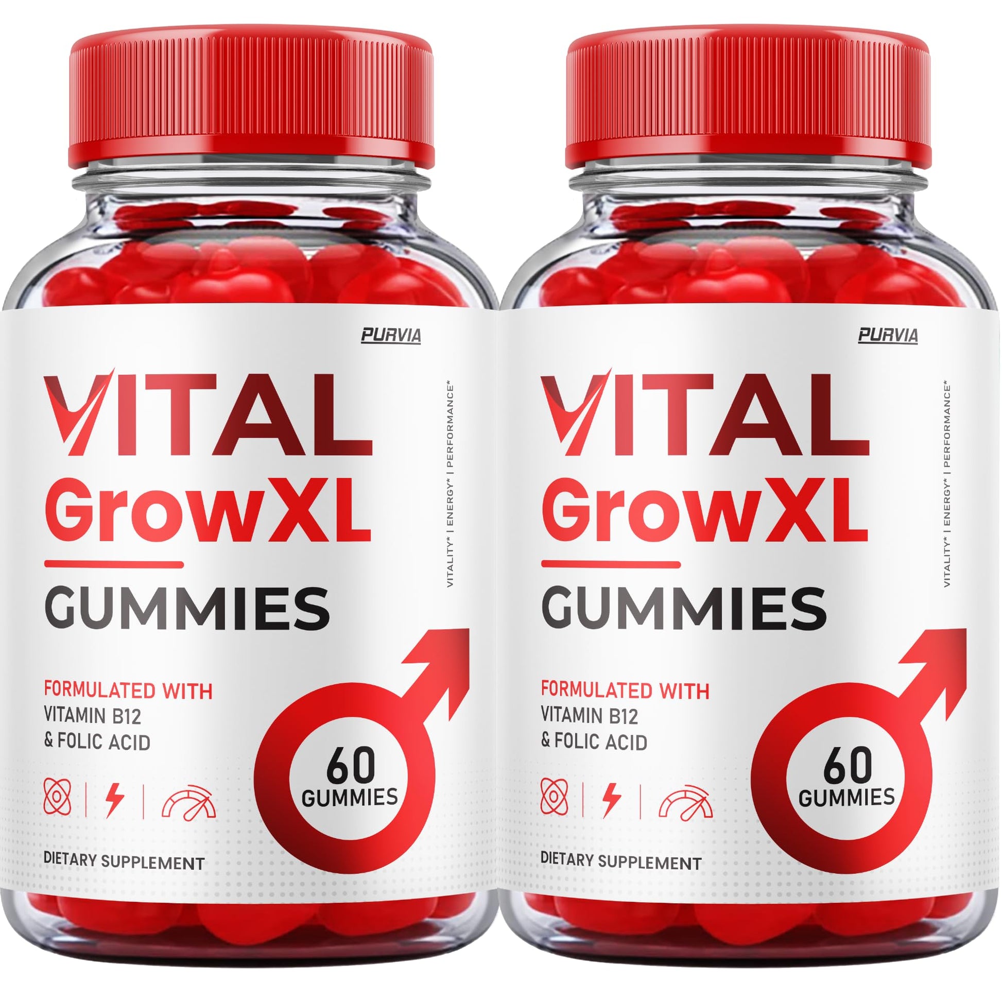 Purvia Vital Grow XL Gummies 120 Gummies