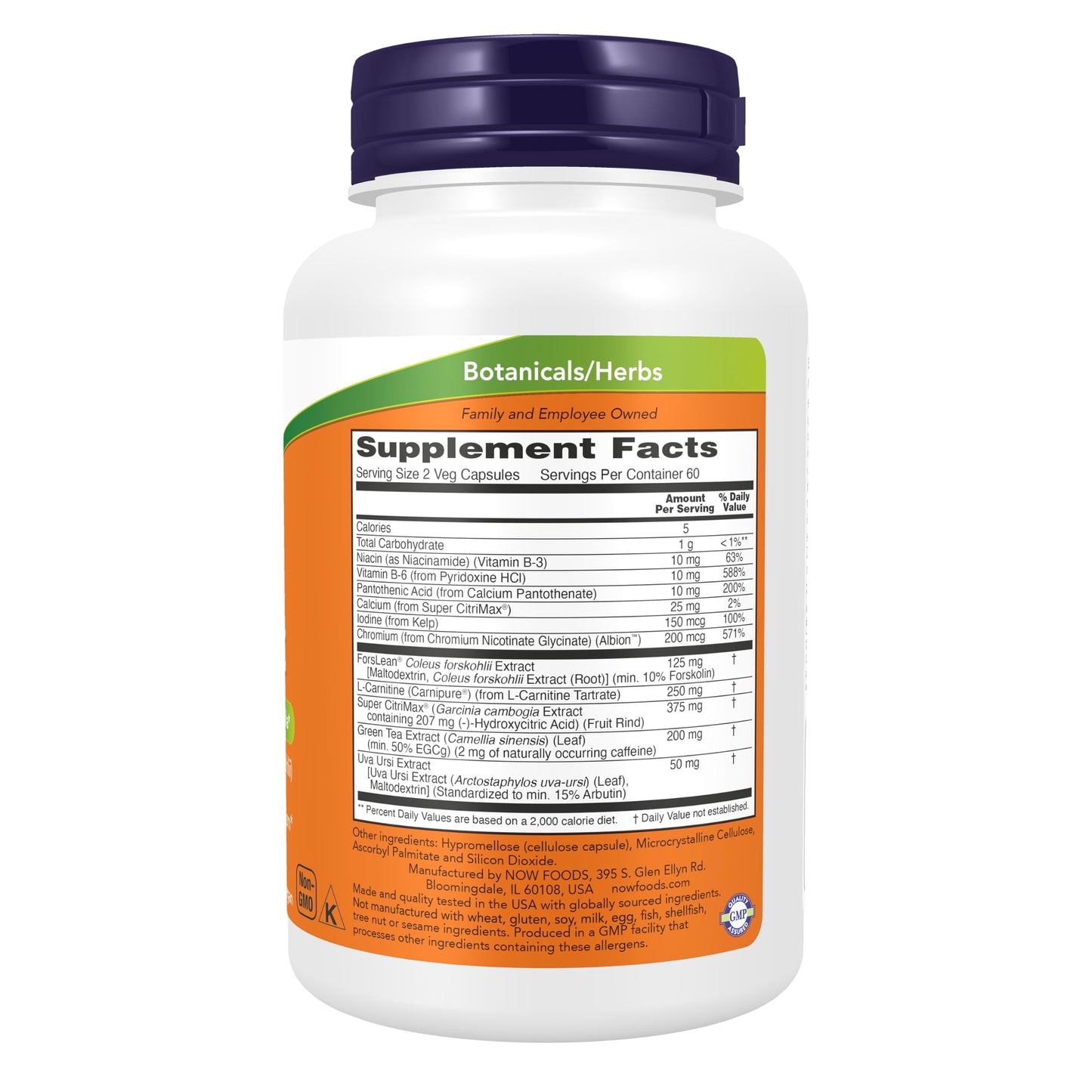 NOW Foods Diet Support with ForsLean (Coleus forskohlii) Capsule, 120