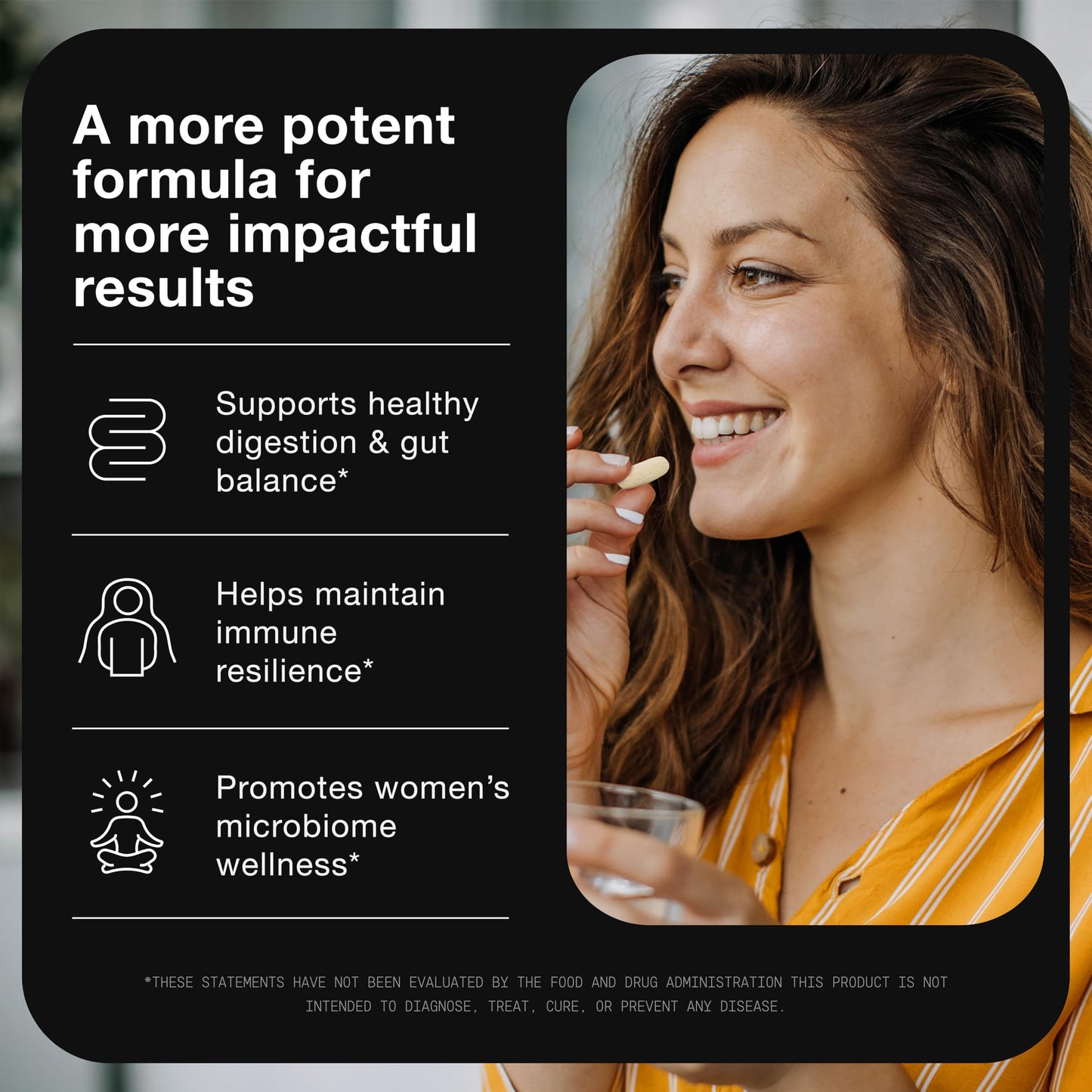 Toniiq Lactobacillus Rhamnosus with Prebiotic FOS 100B CFU Delayed Release Capsules, 60 Capsules