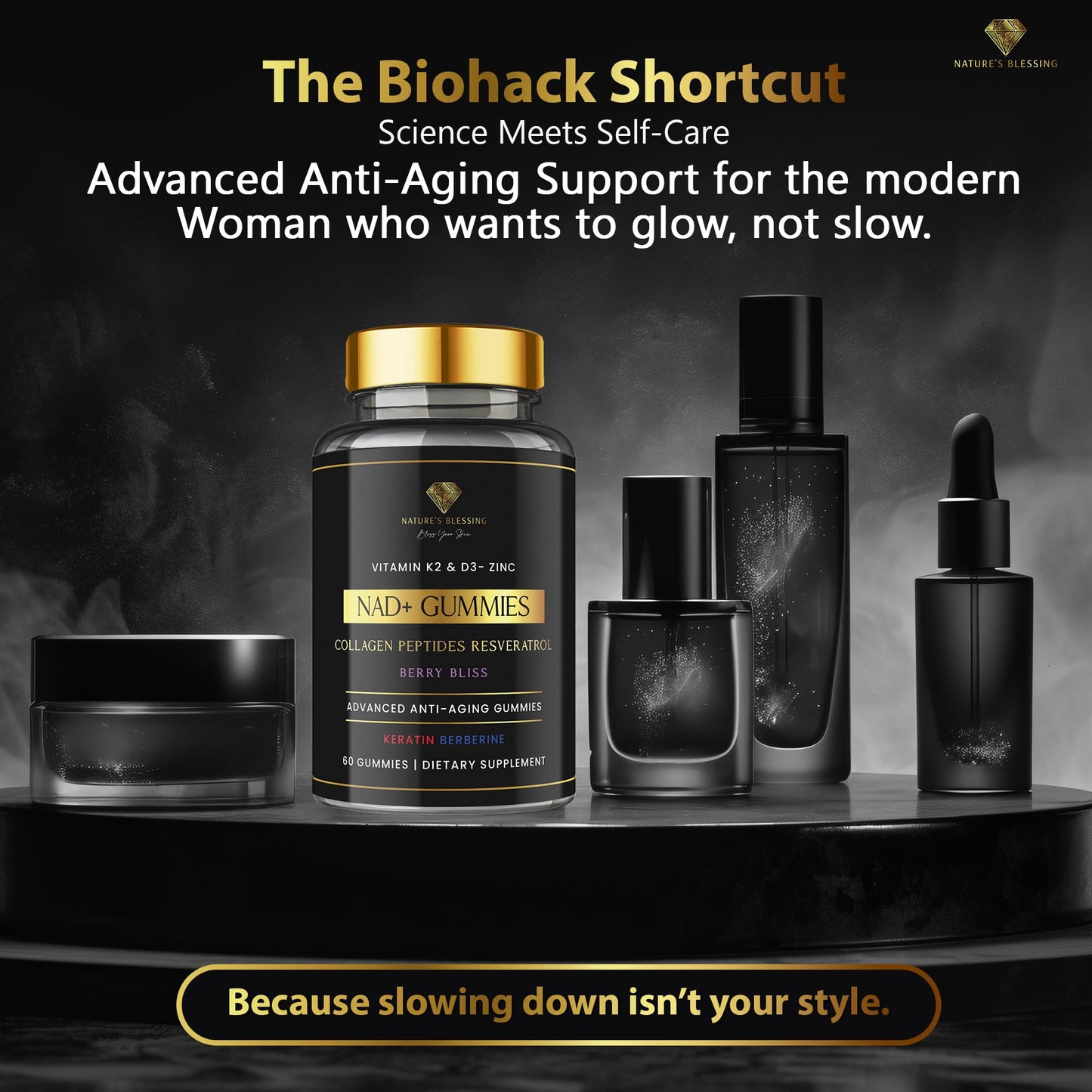 Nature's Blessing NAD+ Anti-Aging Gummies 1 Count