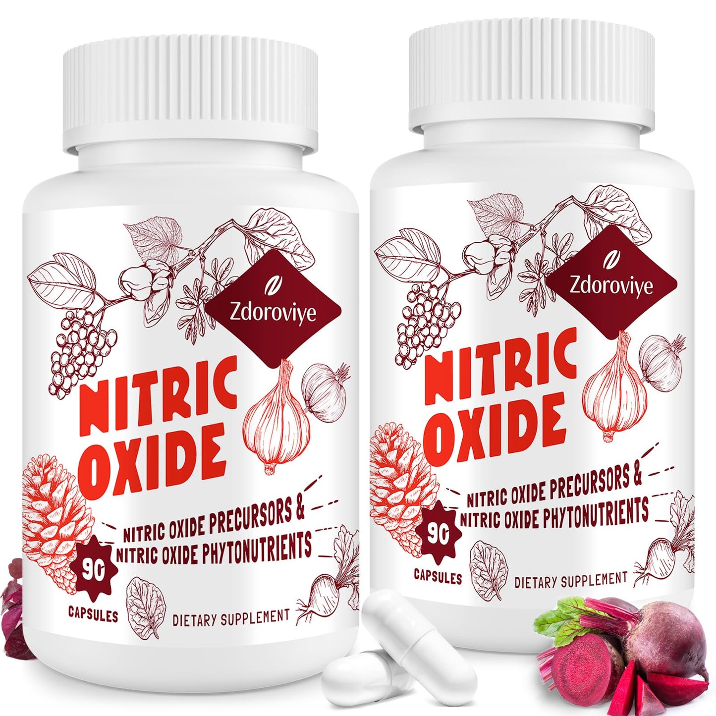 Zdoroviye Nitric Oxide Supplement for Men 180 Capsules
