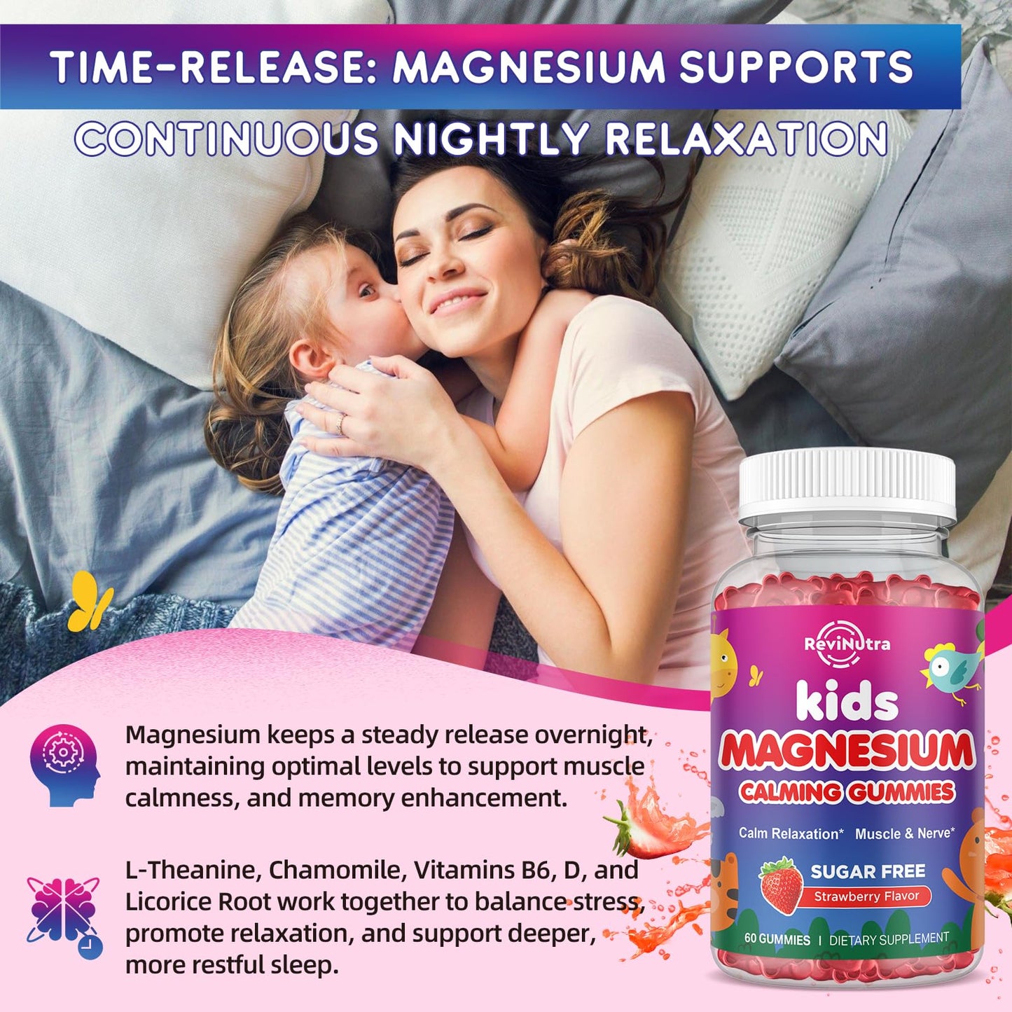 ReviNutra Magnesium Glycinate Gummies, Gummy, 120 Count