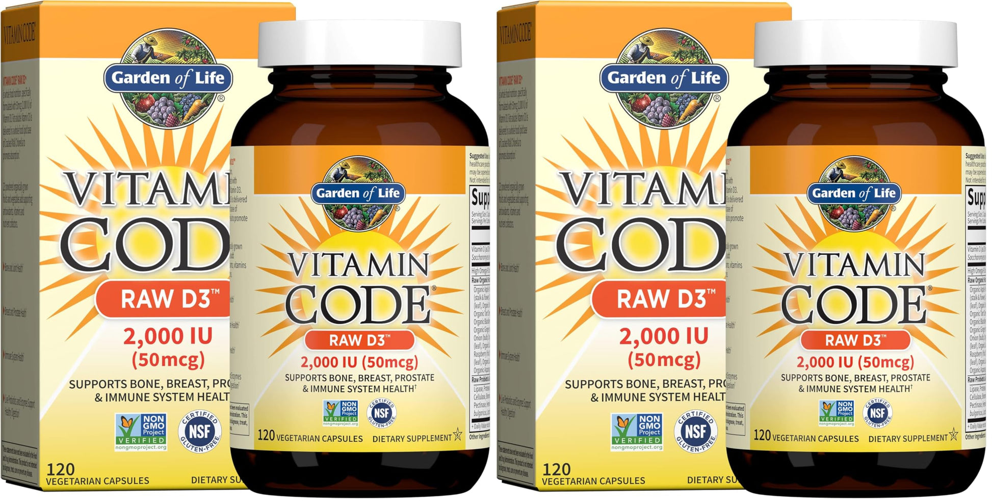 Garden of Life Vitamin Code Raw D3 Capsule 240