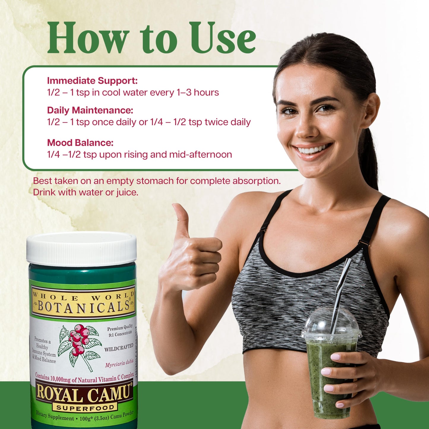 Whole World Botanicals Royal Camu Camu Powder 3.5 Ounce