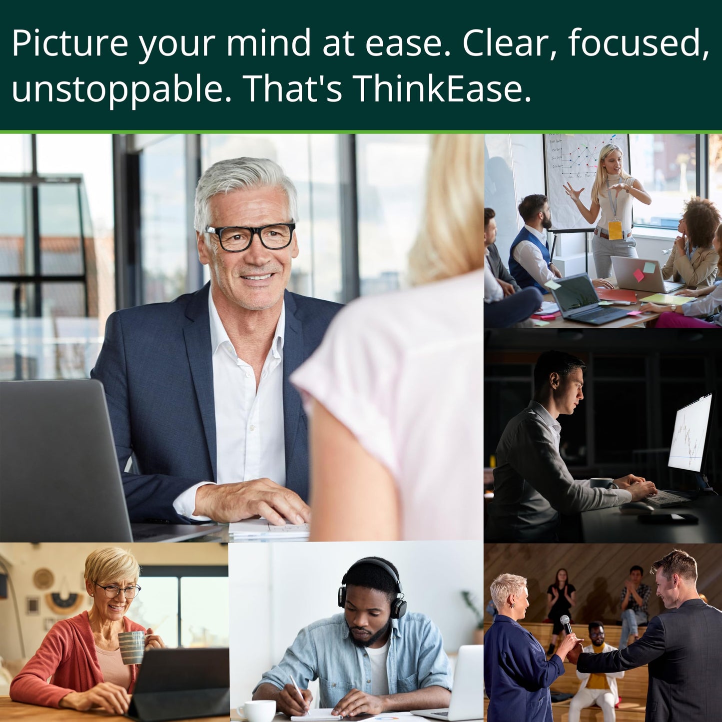 ThinkEase Brain Supplement Capsules, 120 Capsules
