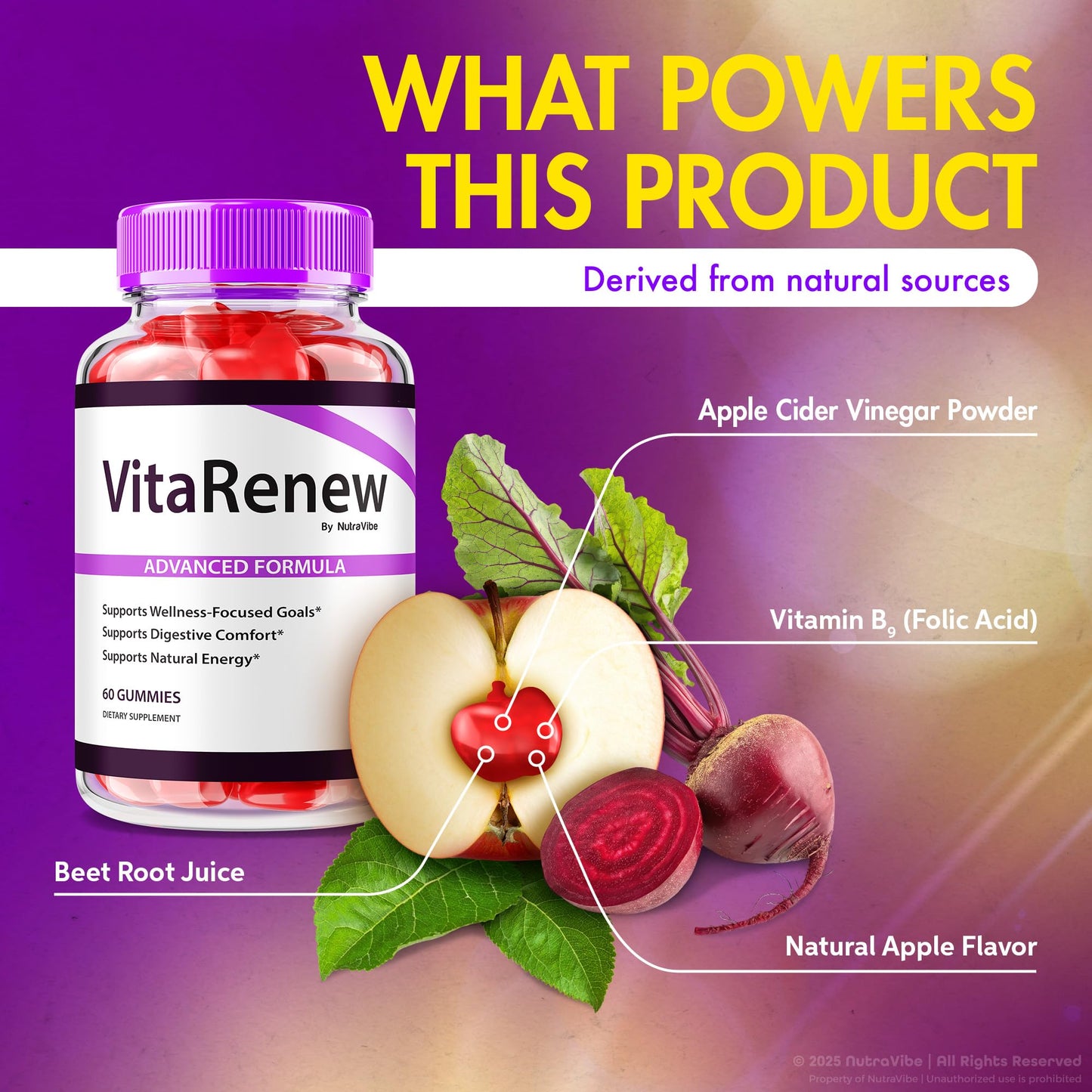 NutraVibe VitaRenew Gummies 300 Gummies