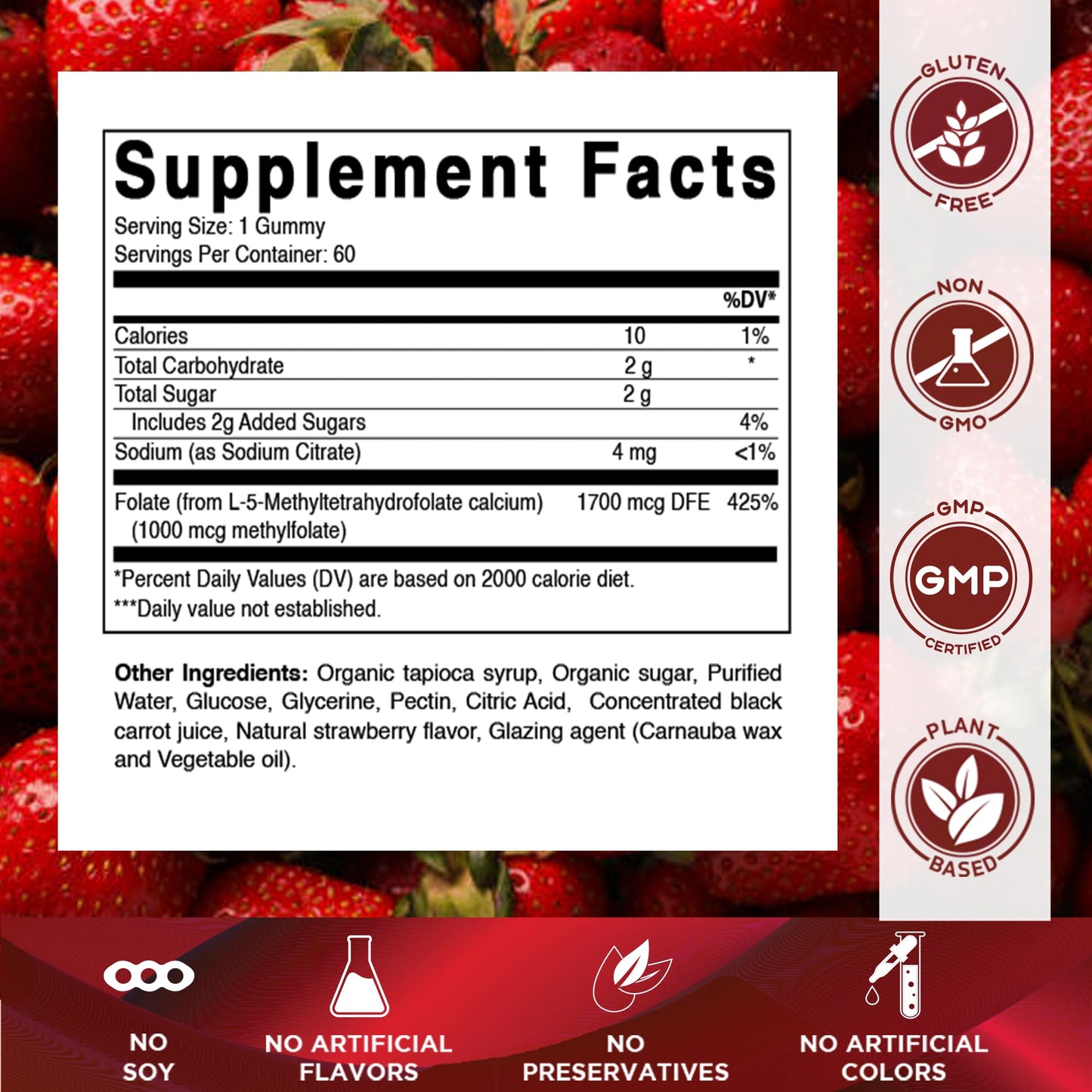 Vitamatic Methylfolate Gummies 60 Gummies