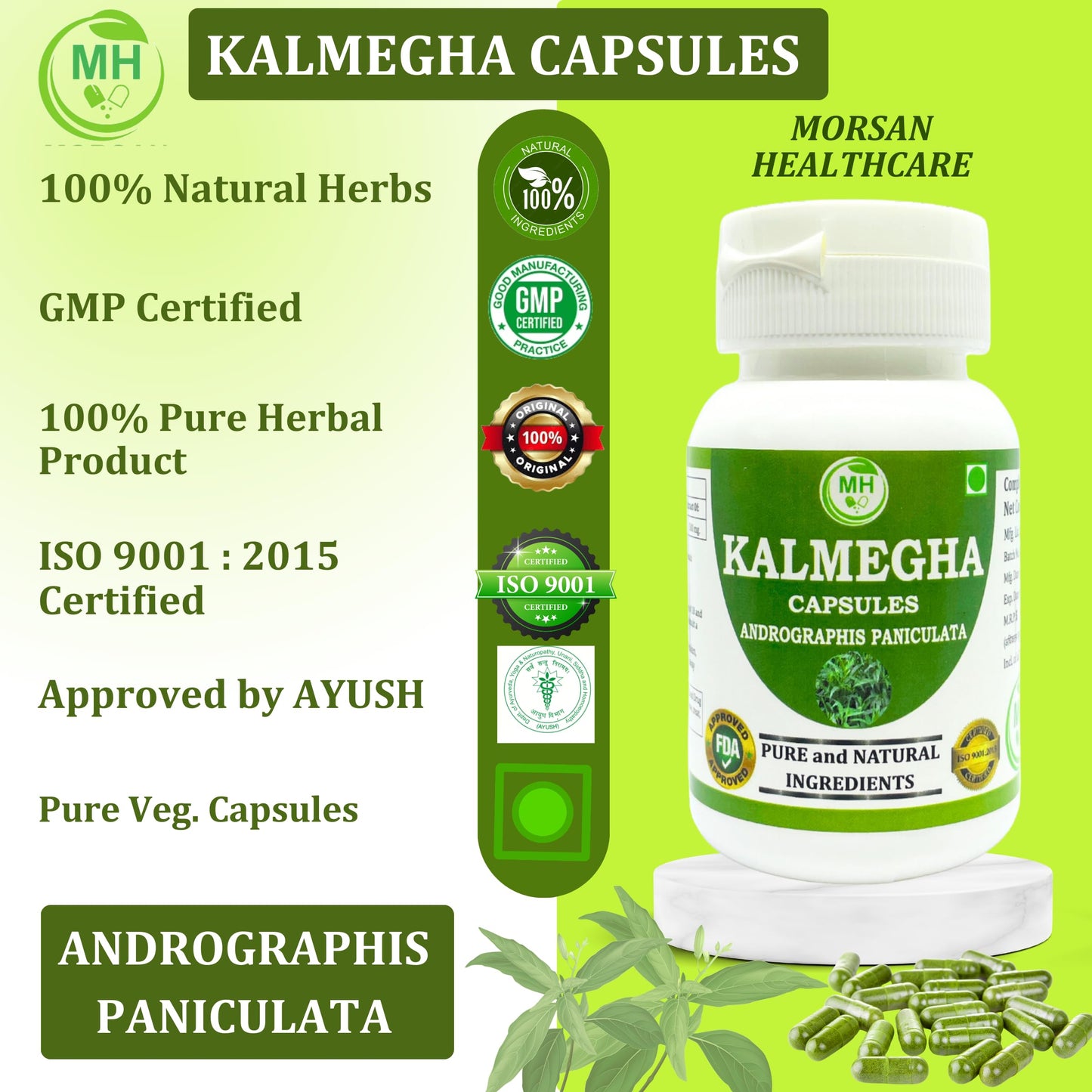 Morsan Healthcare Kalmegha Capsules 60 Count
