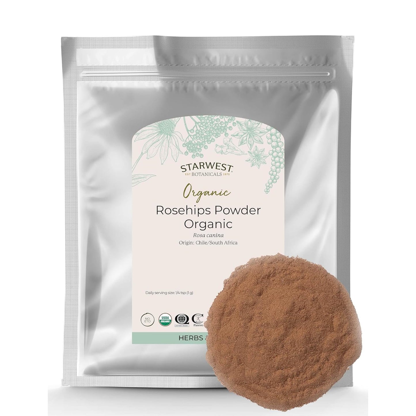 Starwest Botanicals Rosehips Powder Organic Gummy 16