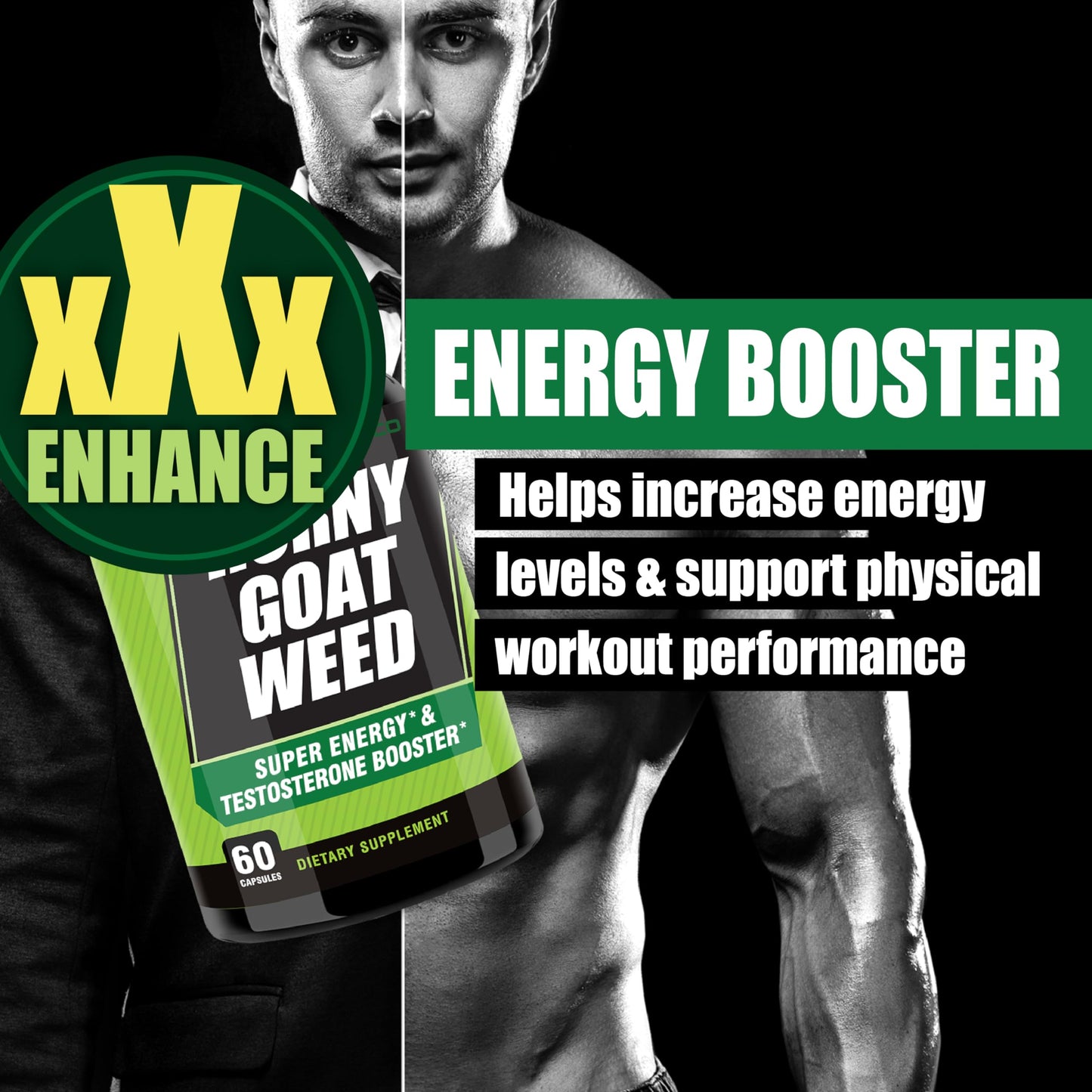 THELABSMENCO Horny Goat Weed for Men Capsule 60 Count