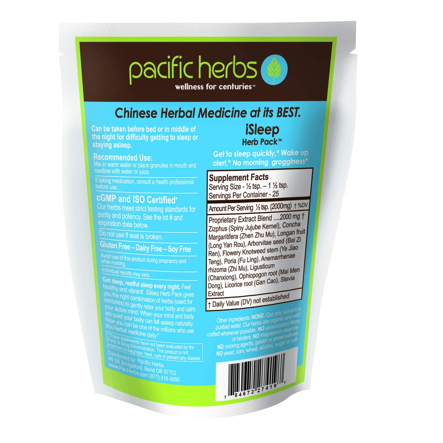 Pacific Herbs Natural Sleep Supplement Herb Extract Powder 1.75 Ounce