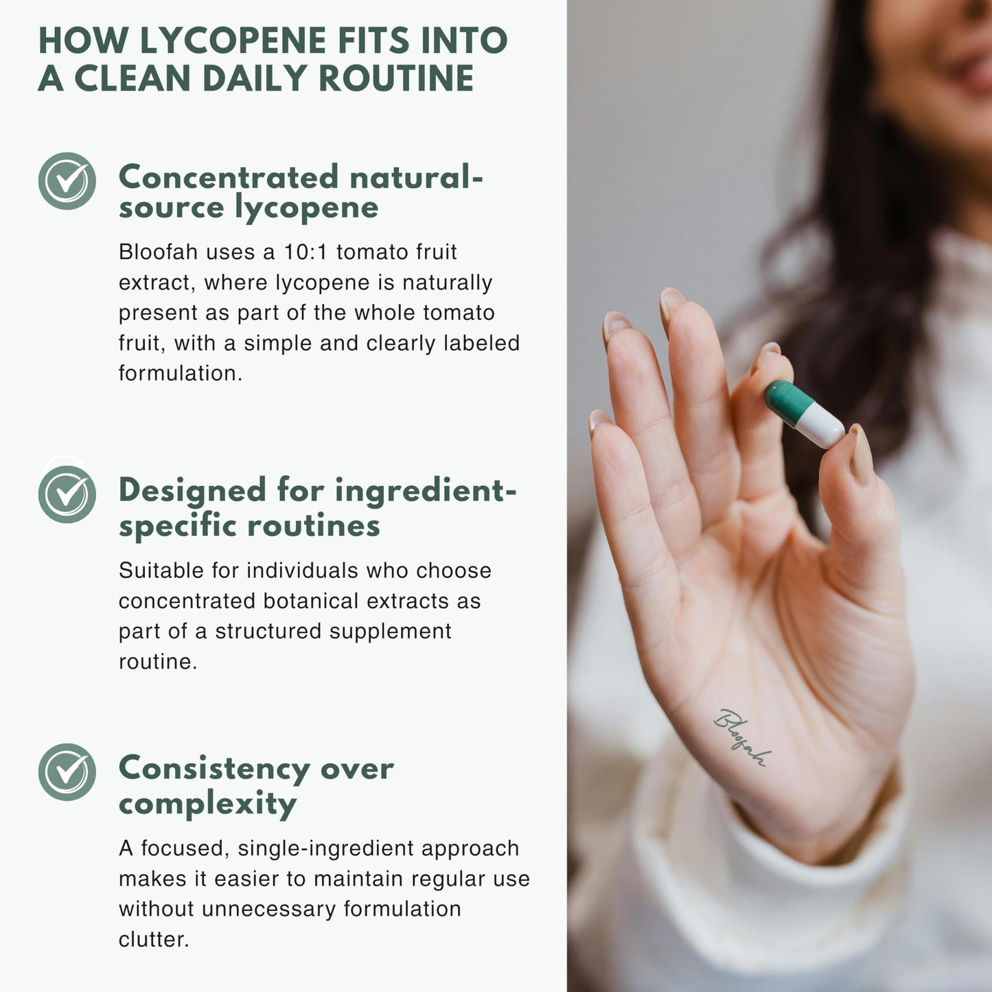 Bloofah Lycopene Supplement 500mg Tomato Extract 10:1 Capsules, 120 Capsules