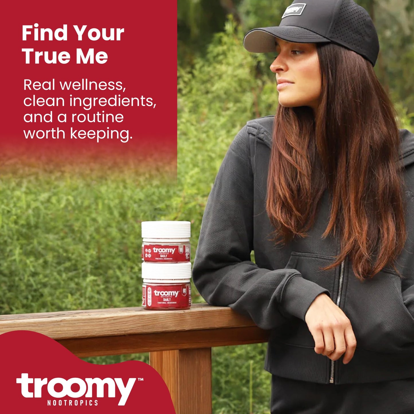 Troomy Nootropics Daily 14 Mushroom Blend Gummies 60 Count