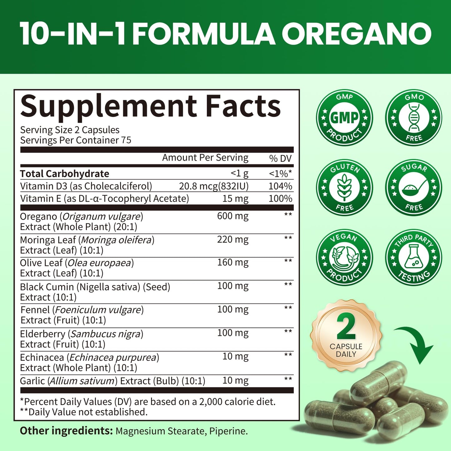 B BEWORTHS Oil of Oregano with Black Seed Oil Capsules, 150 Capsules