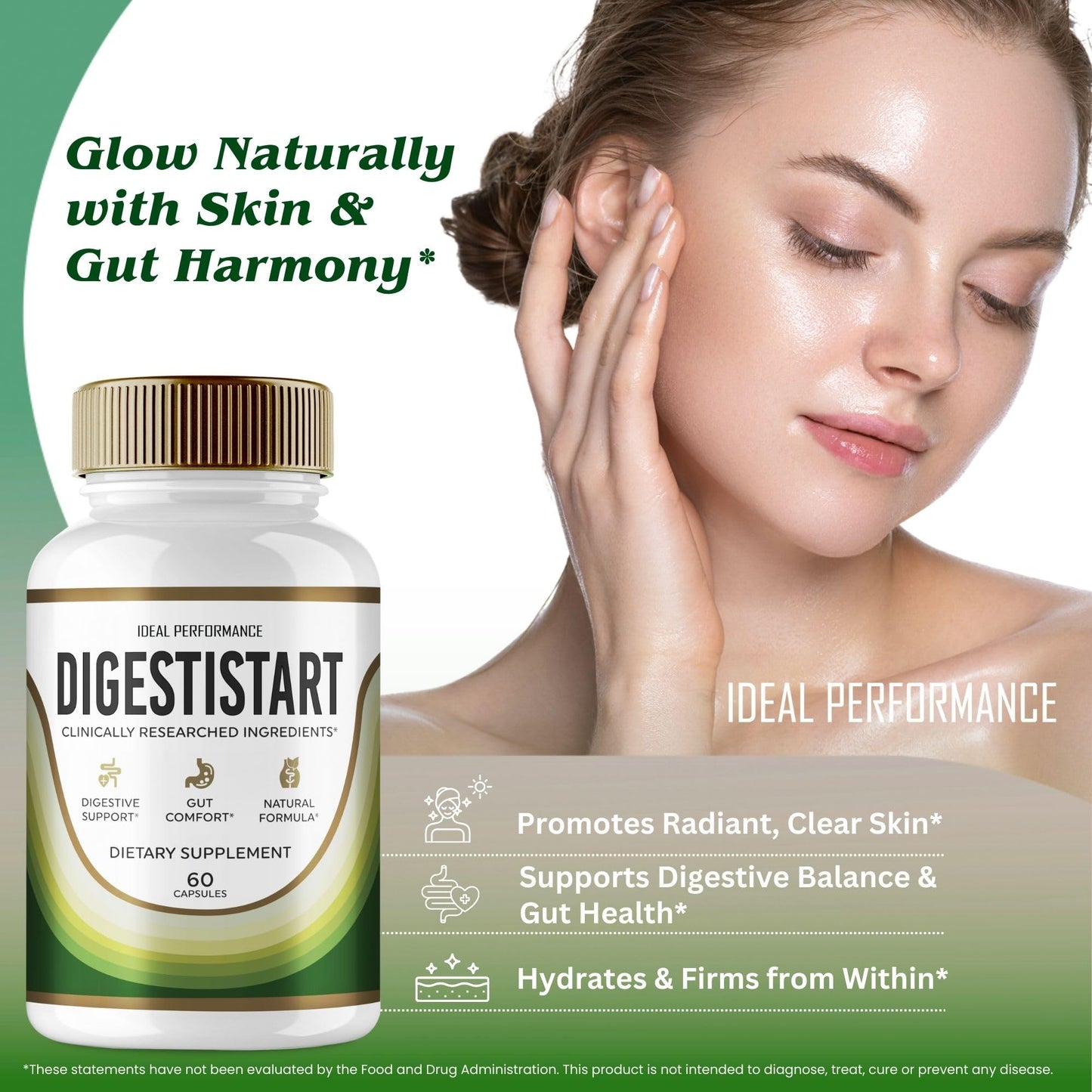 IDEAL PERFORMANCE DigestiStart Capsules 300 Count