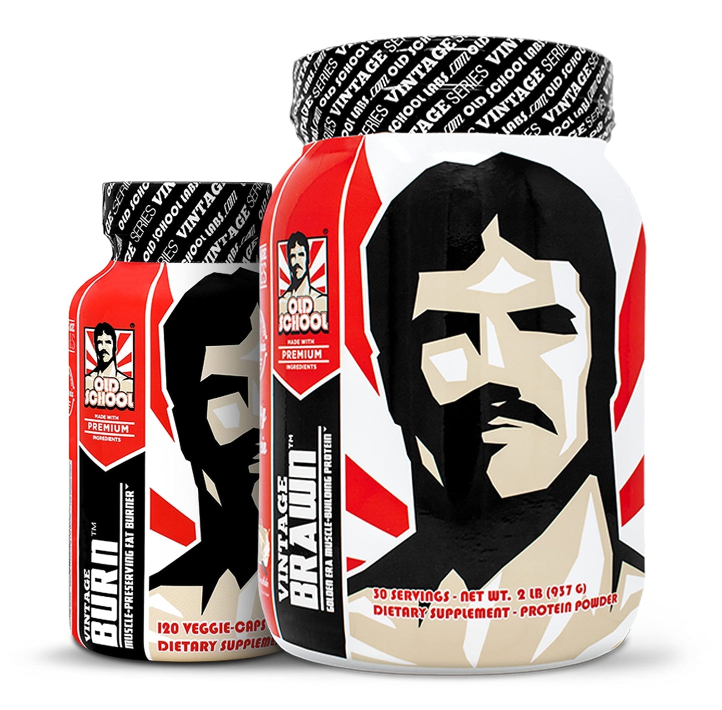 Old School Labs Vintage Burn & Vintage Brawn Powder 1