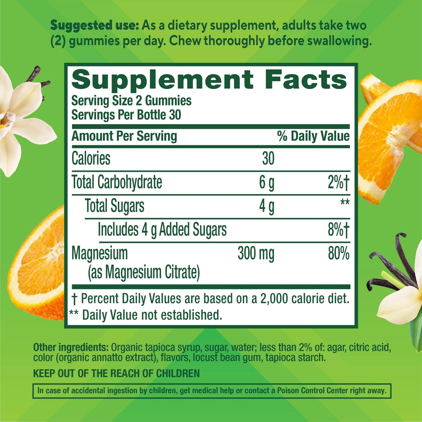 Vitafusion Magnesium Citrate Gummies 60 Count
