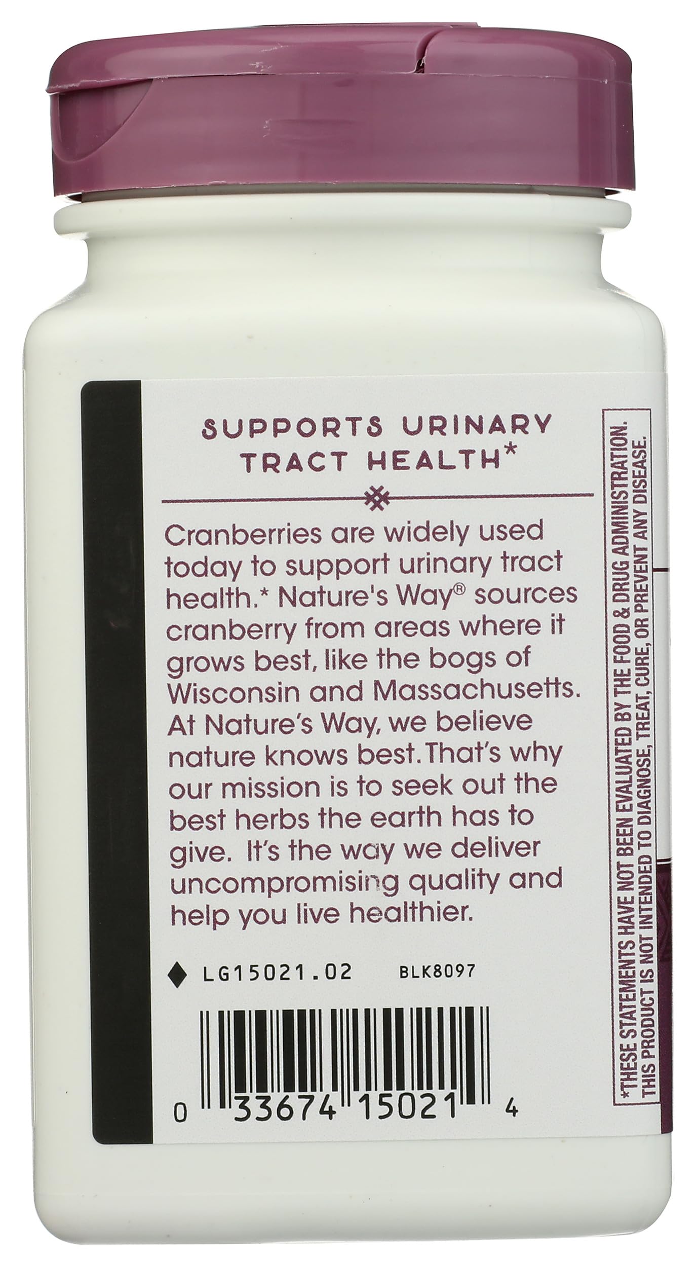 Nature's Way Premium Potency Standardized Cranberry Tablets 120 Count