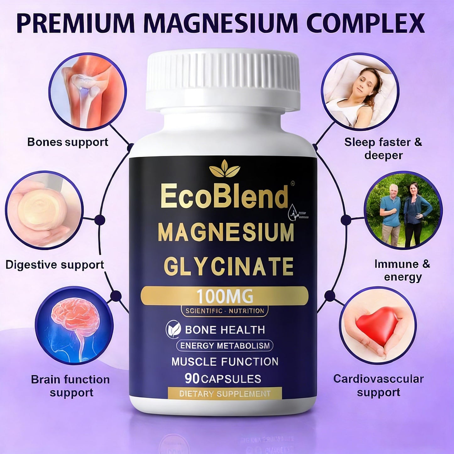 EcoBlend Magnesium Glycinate Capsule, 90 Count