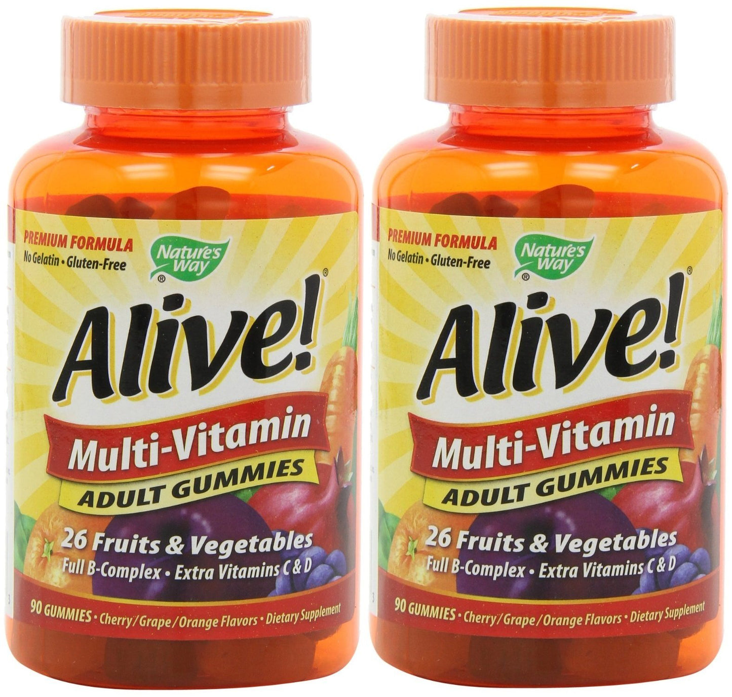 Nature's Way Alive Adult Multi-Vitamin Gummies 180 Count