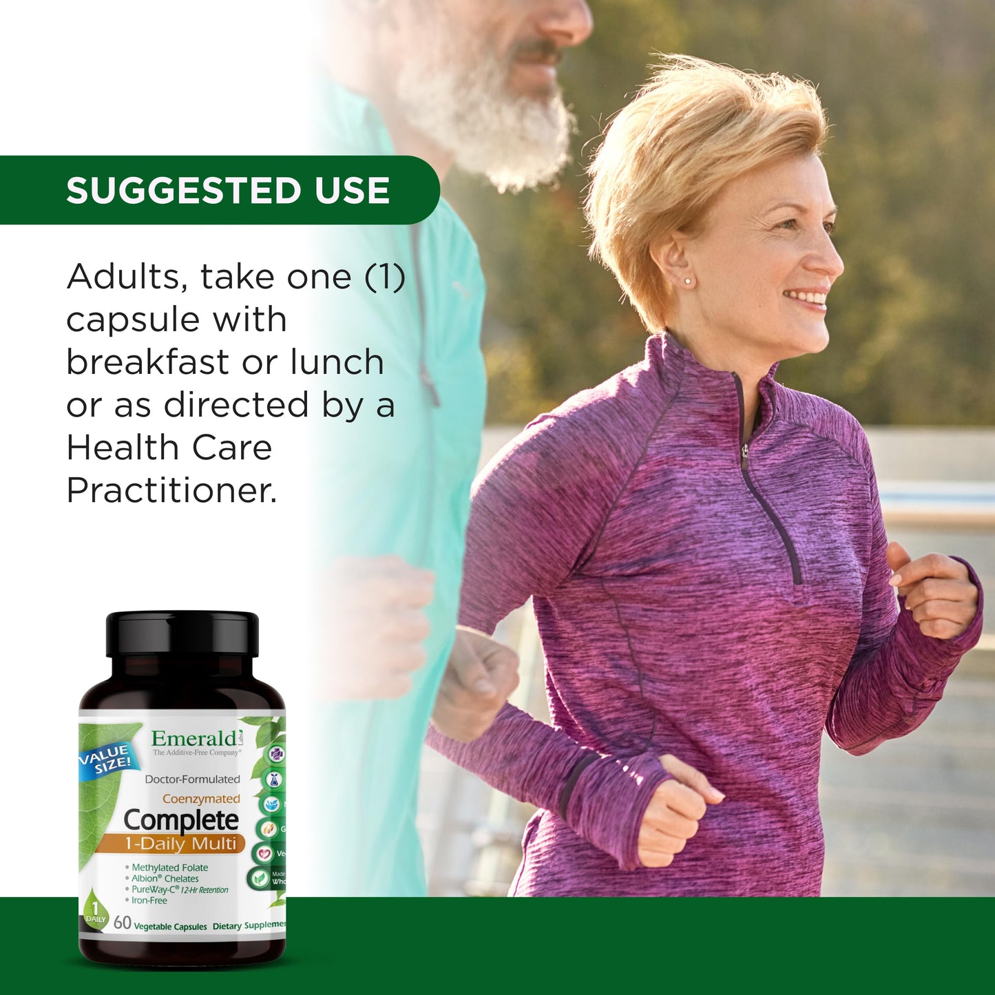 Emerald Labs Complete 1-Daily Multi, 60 Capsules