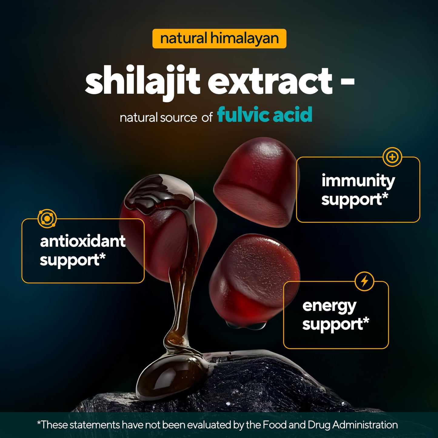 VitaUp Shilajit & Biotin Gummies, 120 Count