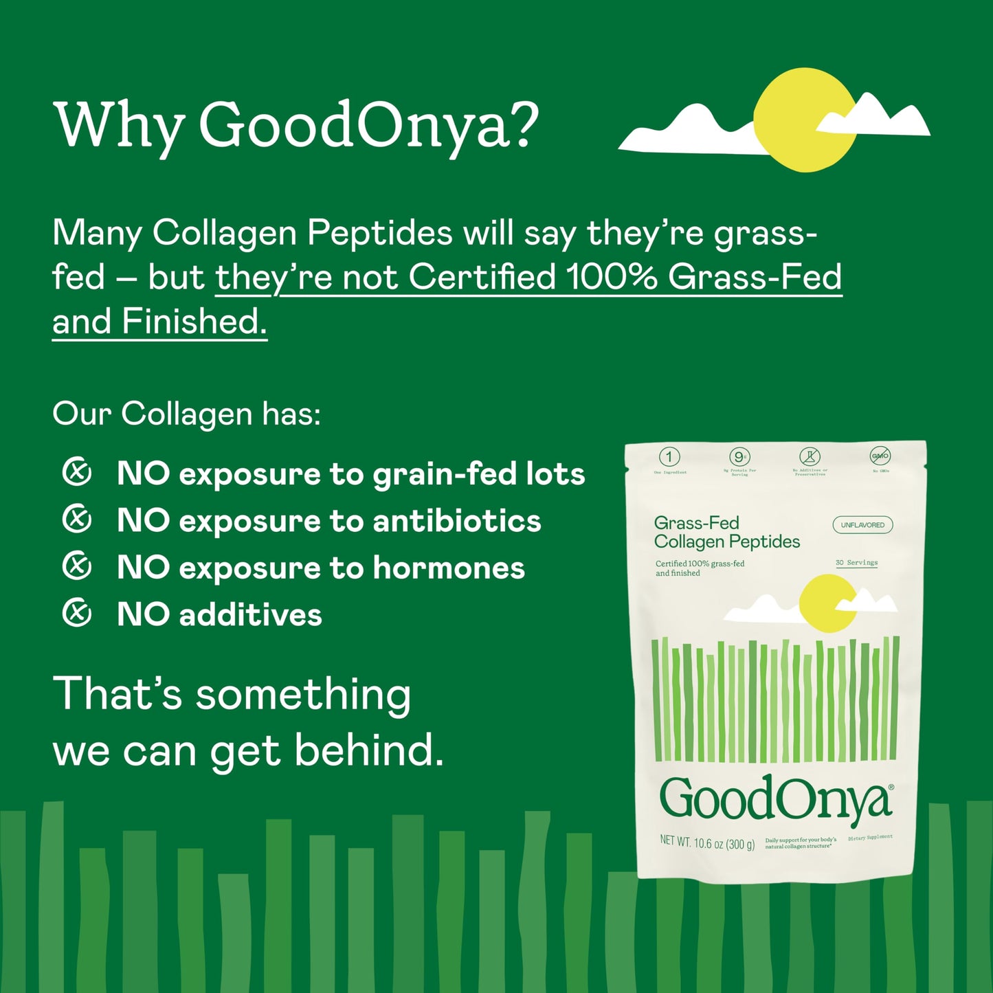 GOODONYA Collagen Peptides Powder 10.6 oz