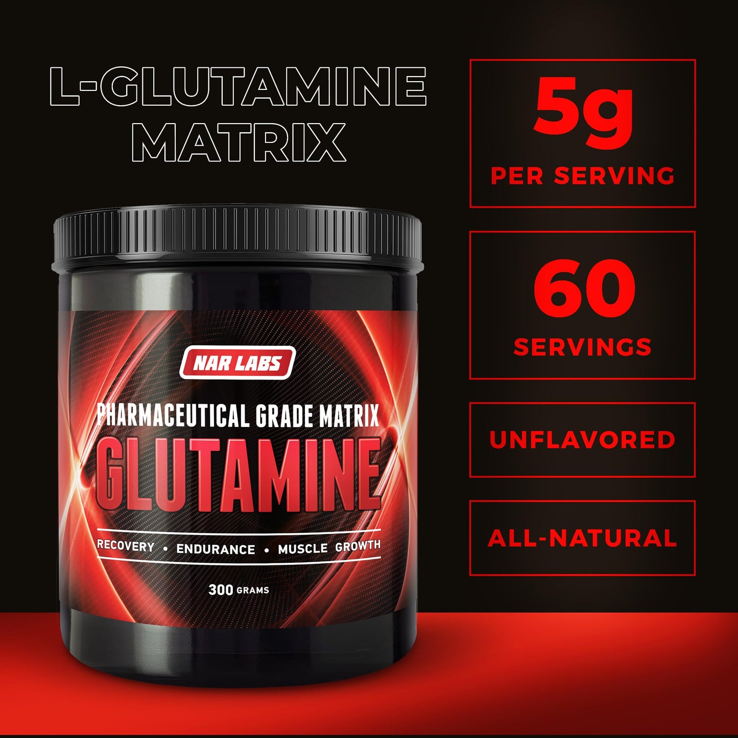 NAR LABS Glutamine Matrix Powder 10.58 oz
