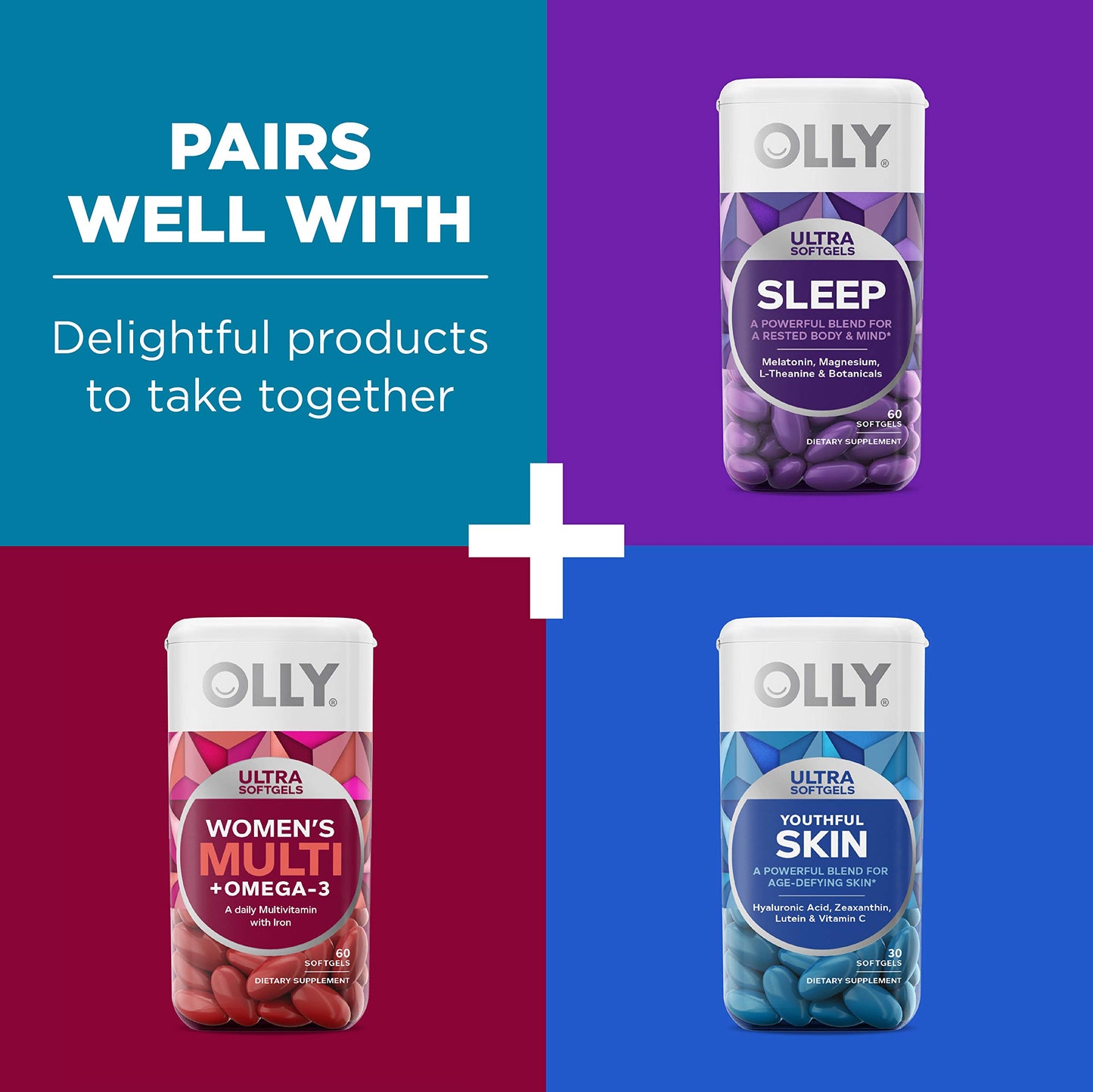 OLLY Ultra Strength Goodbye Stress Softgels, 120 Count