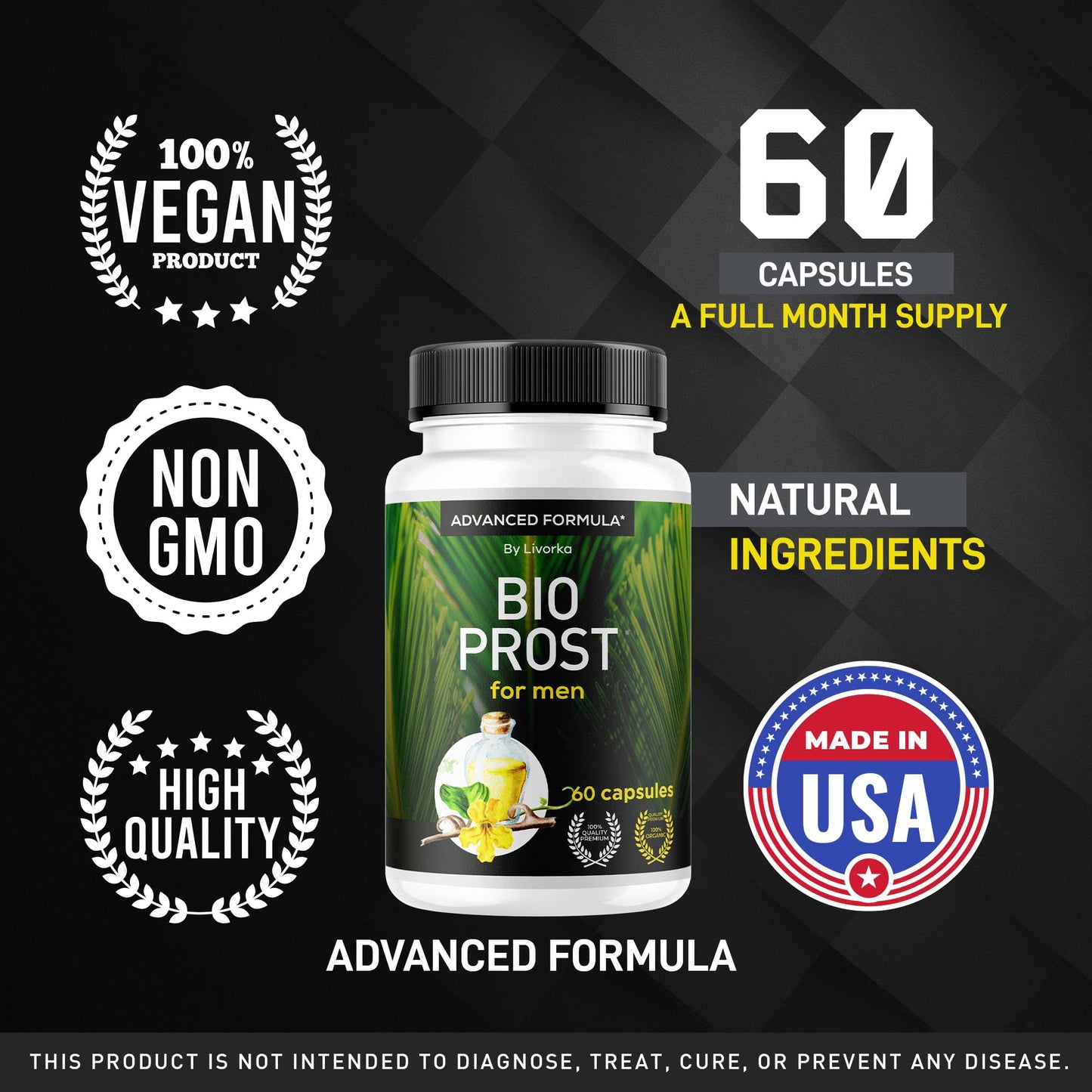 LIVORKA BioProst for Men Capsules, 120 Capsules