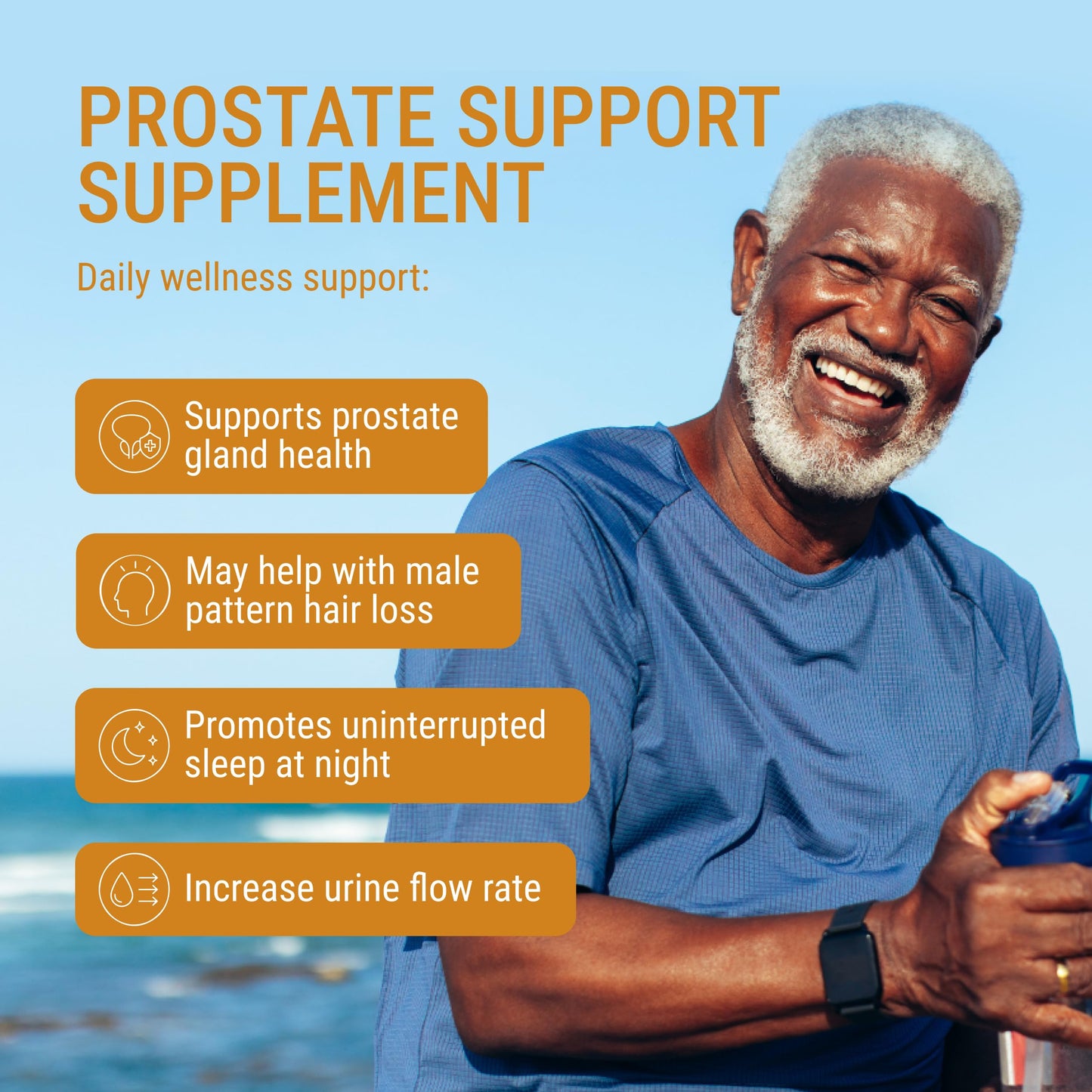 Energi Nut Prostate Supplement, 200mg Saw Palmetto & Pygeum Capsules, 120 Capsules