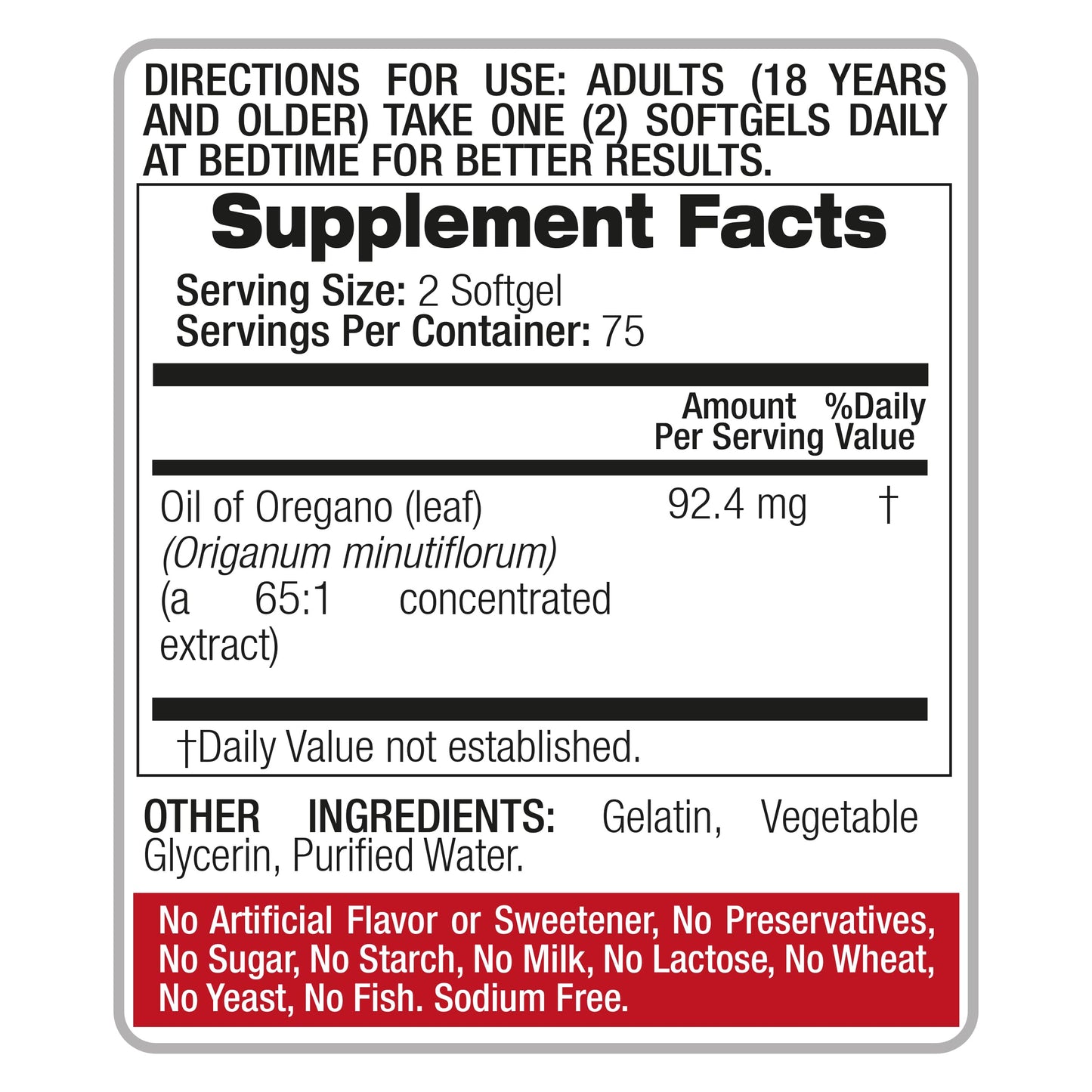FITO MEDIC'S Oil of Oregano Softgels 150