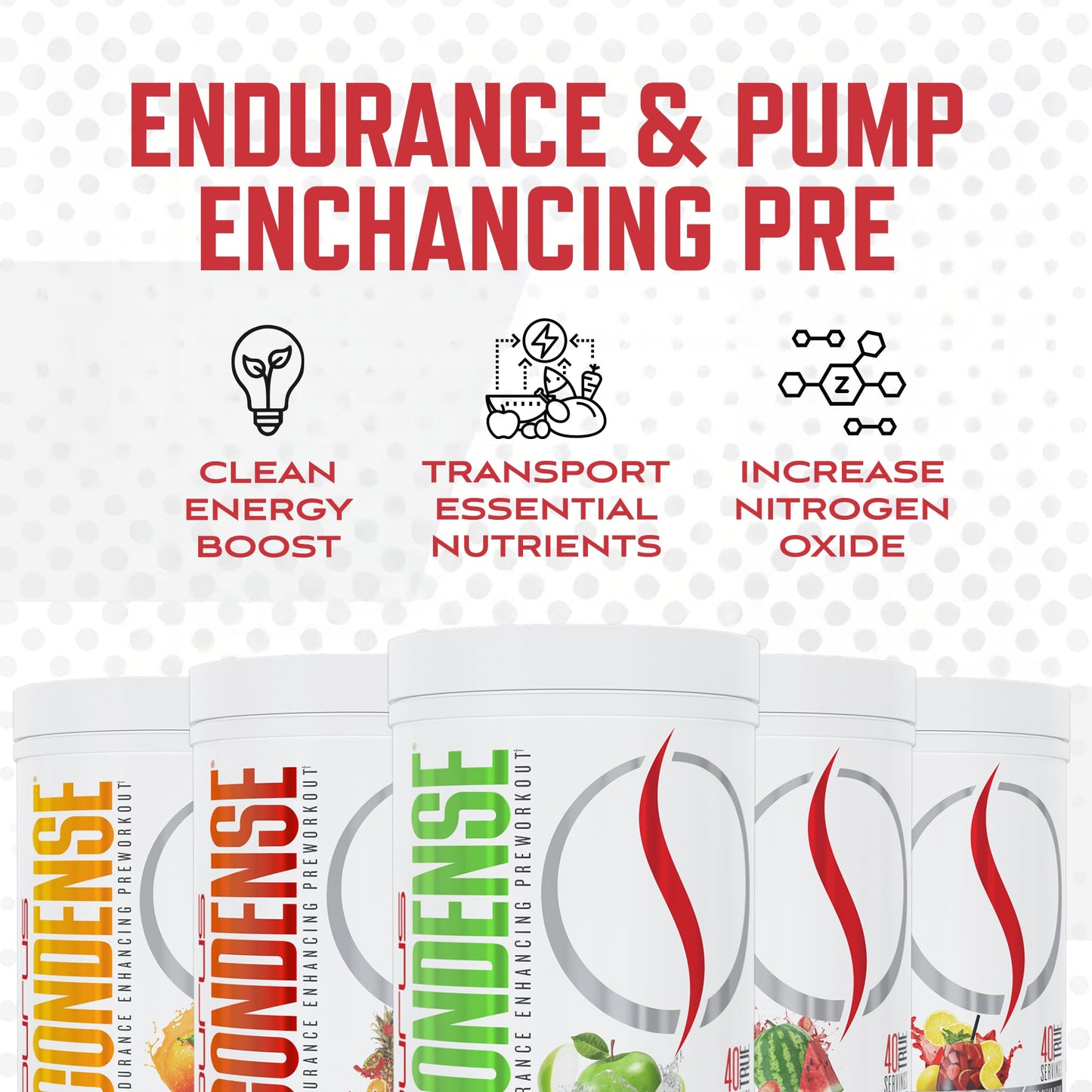 Purus Labs Condense Endurance & Pump Enhancing Pre Workout Powder, 40 Servings