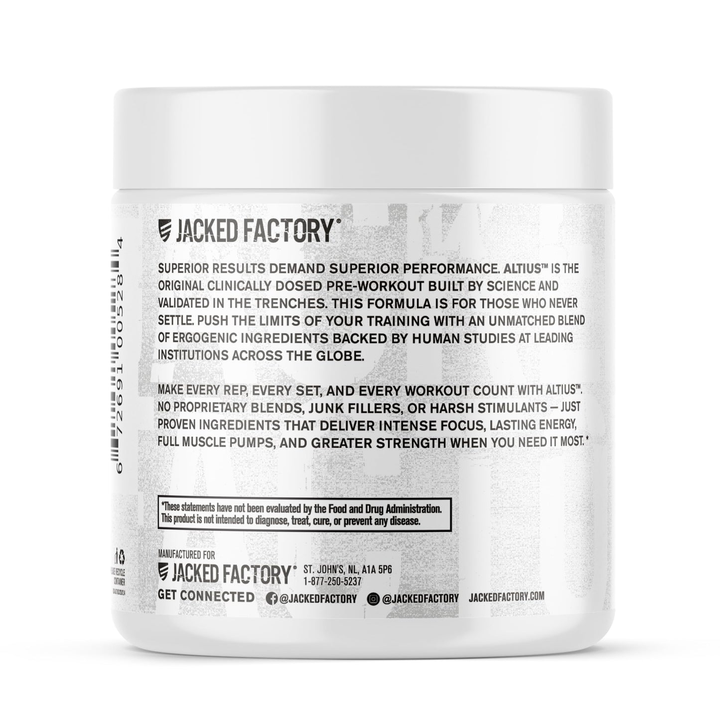 Jacked Factory Altius Pre Workout Powder 20 Servings
