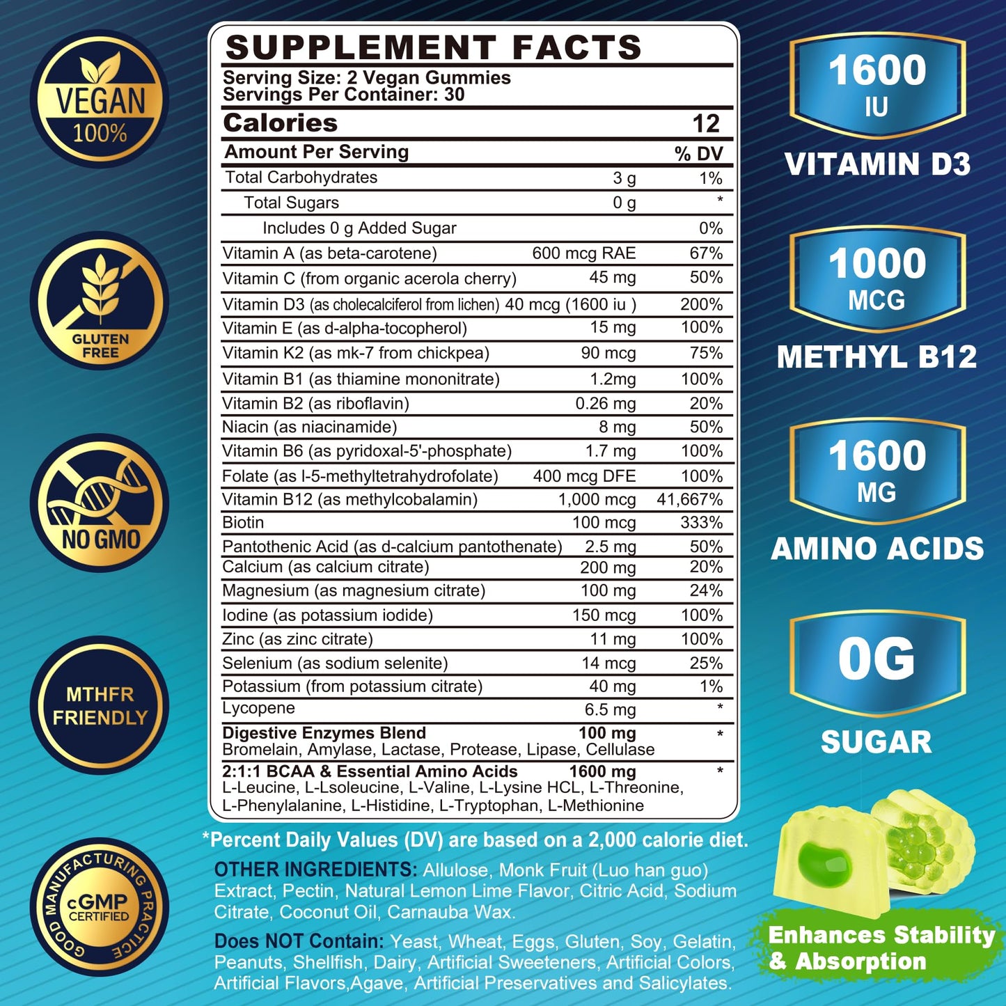 Nextdia Women 50 Plus Multivitamin Gummies + Mens Multivitamin Gummies, 180 Count