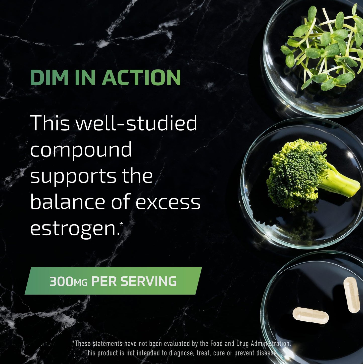 SMNutrition DIM Supplement for Men 300mg Capsule, 120 Capsules