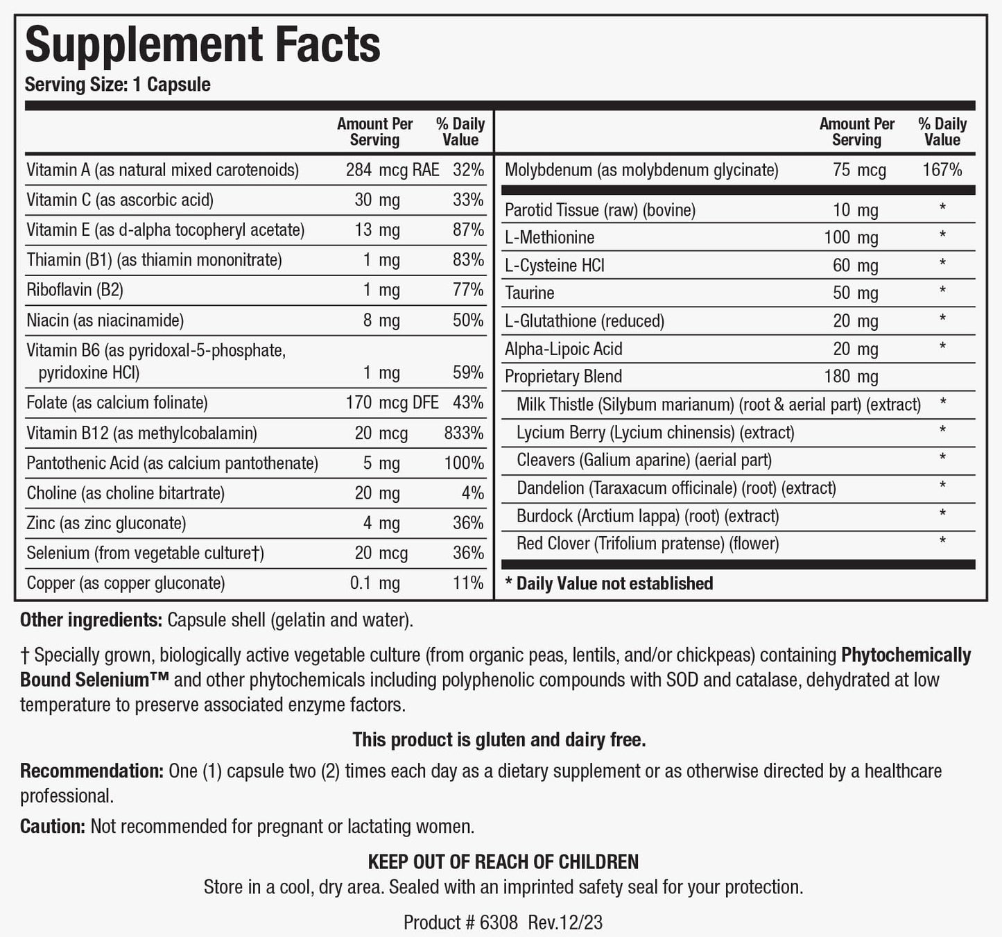 Biotics Research MCS-2 Metabolic Clearing Support 90 Capsules
