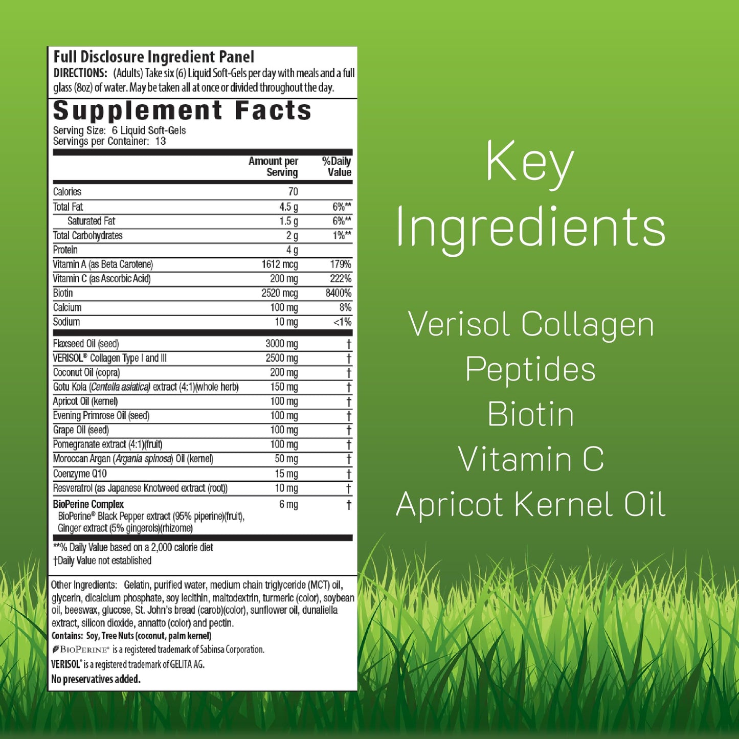 Irwin Naturals Collagen Beauty Supplement Hair Skin and Nails Vitamins Softgel 2-Pack