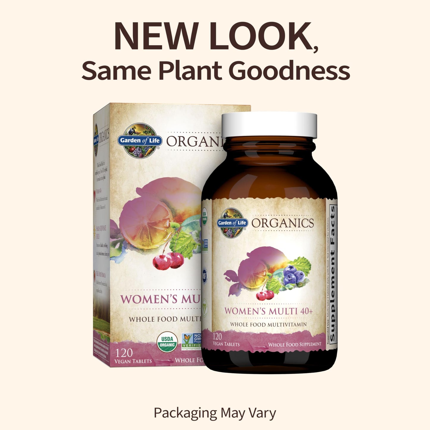 Garden of Life Organics Whole Food Multivitamin Bundle 240 Tablets