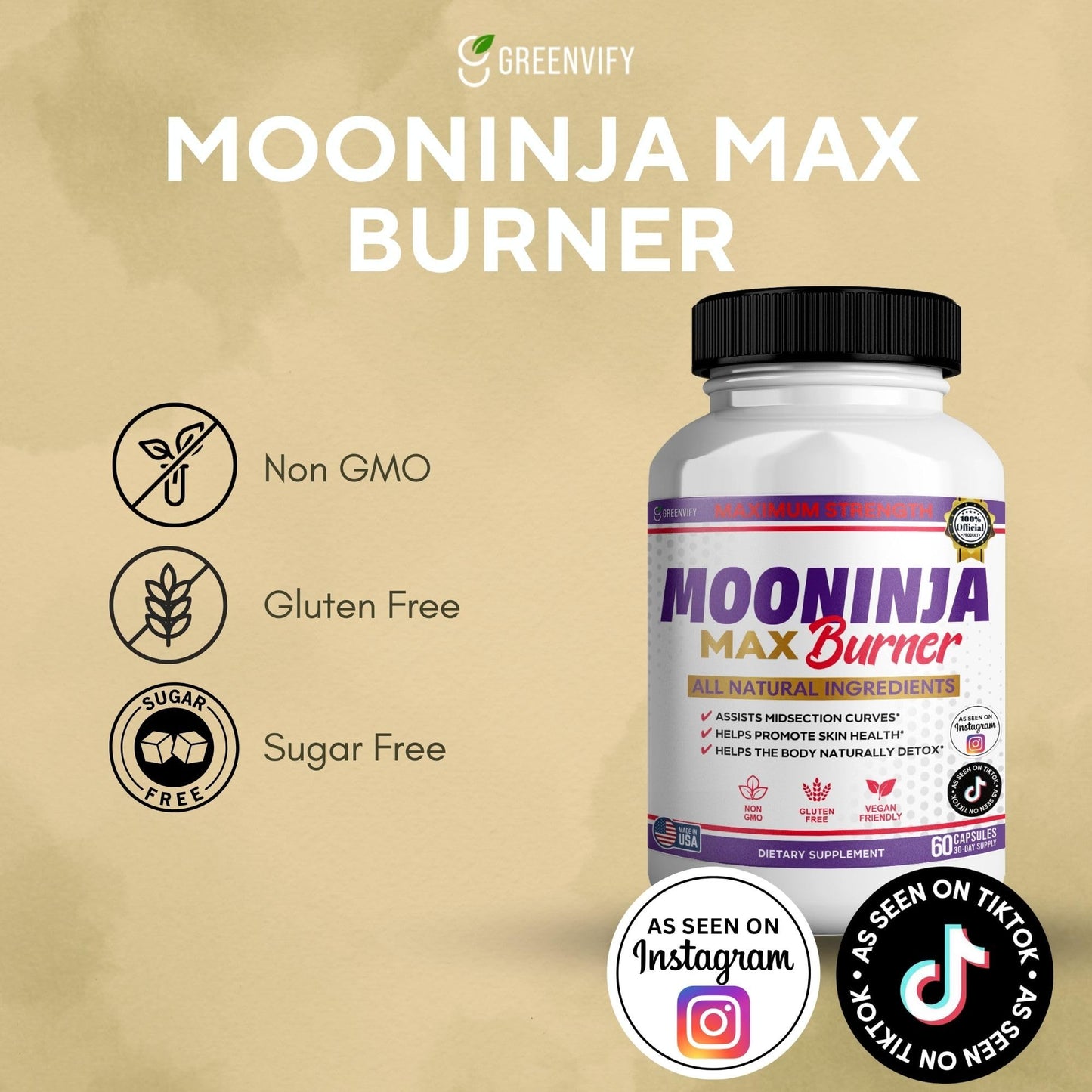 GREENVIFY Mountia Max Burner Capsule, 300 Capsules