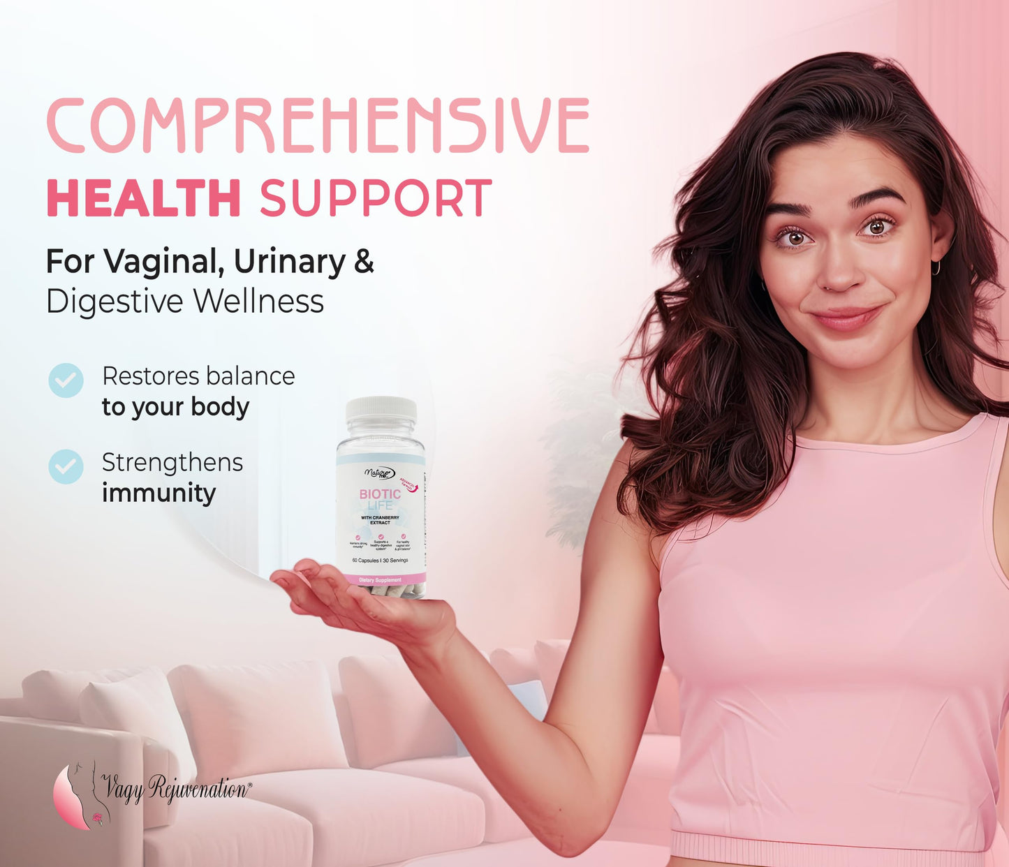 Vagy Rejuvenation BioticLife Probiotic for Women 60 Capsules