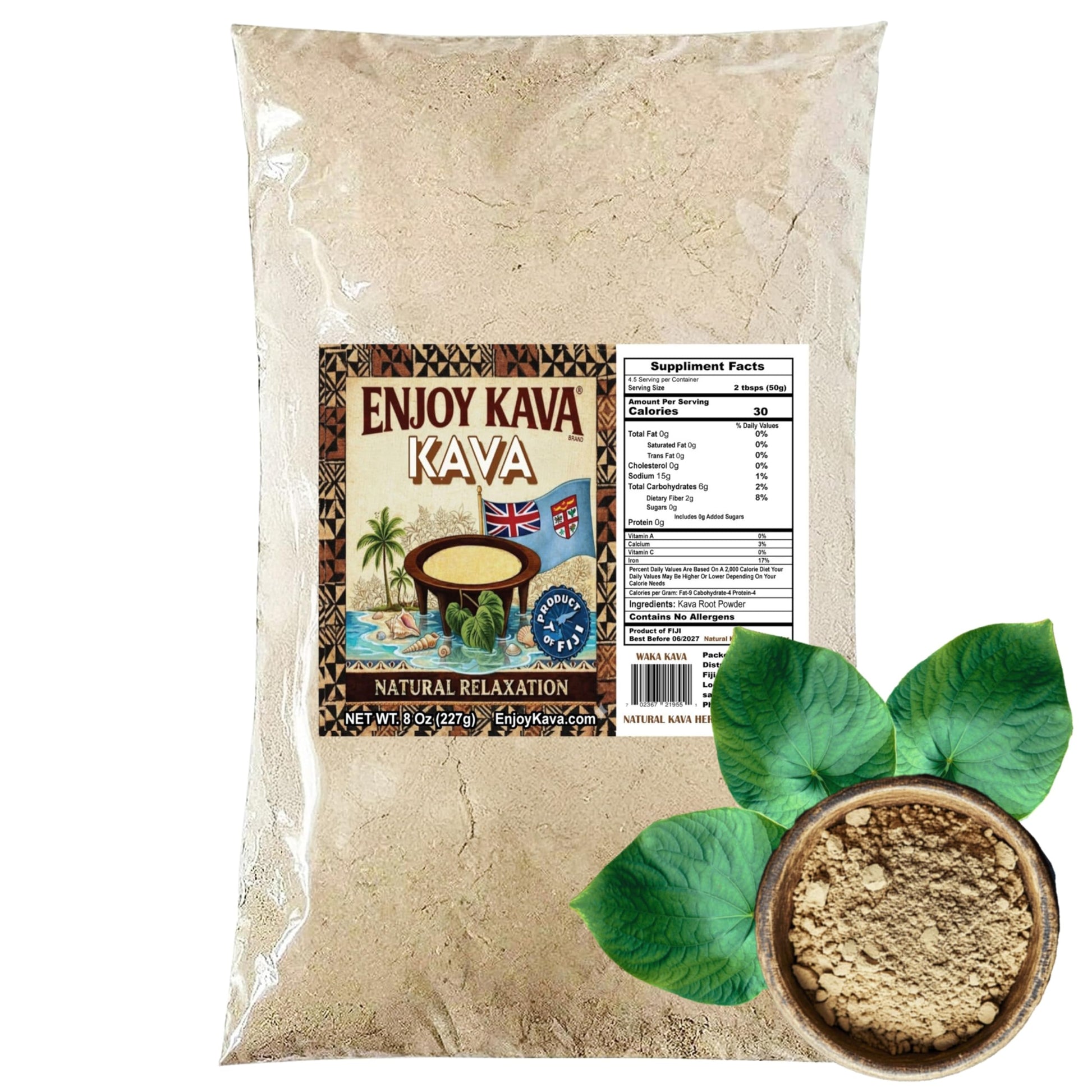 Enjoy Kava Noble Kava Root Powder, 1 Count