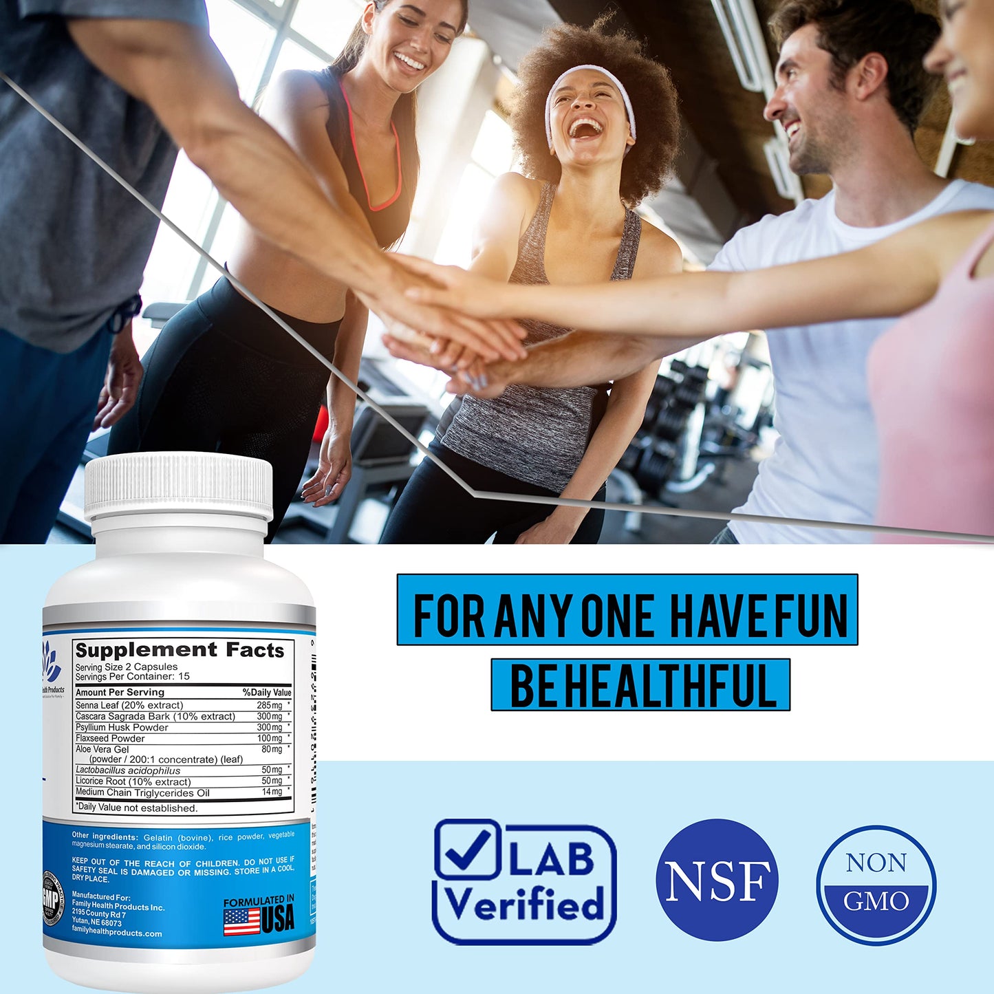 Family Health Products Colon Cleanse Detox Pills Capsule 1 Count