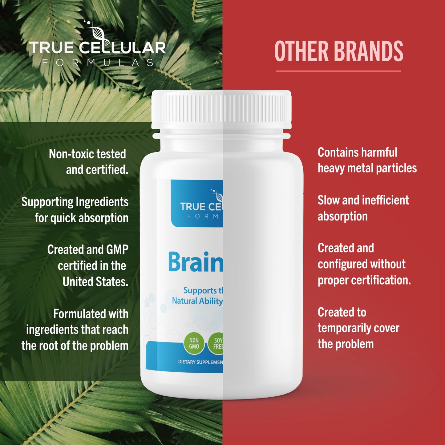 True Cellular Formulas BrainDTX 60 Capsules