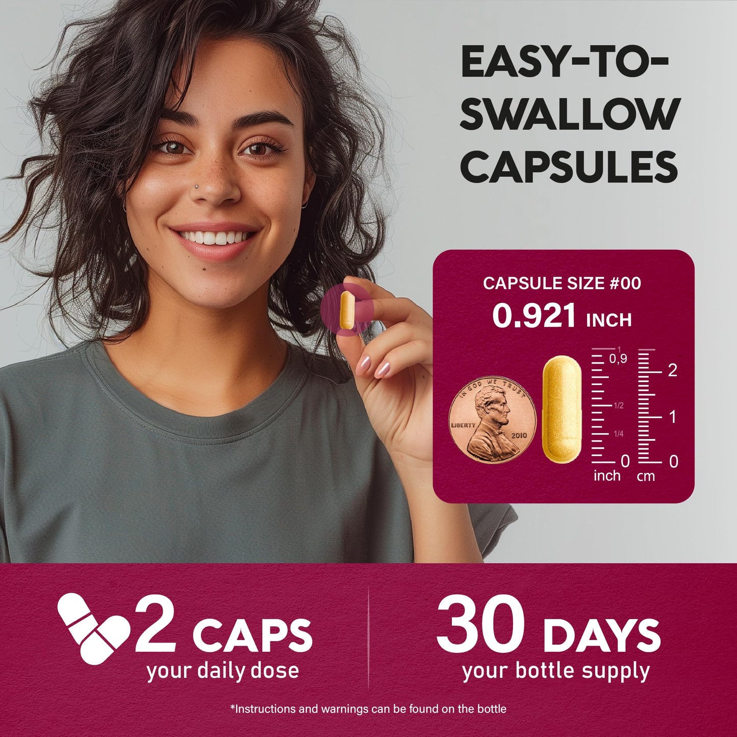 NUTRAHARMONY Vitamin B Complex Capsules, 60 Count