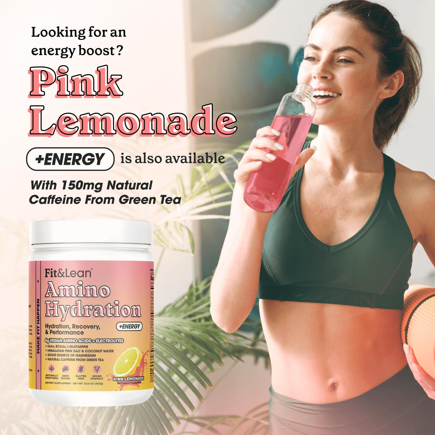 Fit & Lean Amino Hydration Powder, 12.1 Ounce