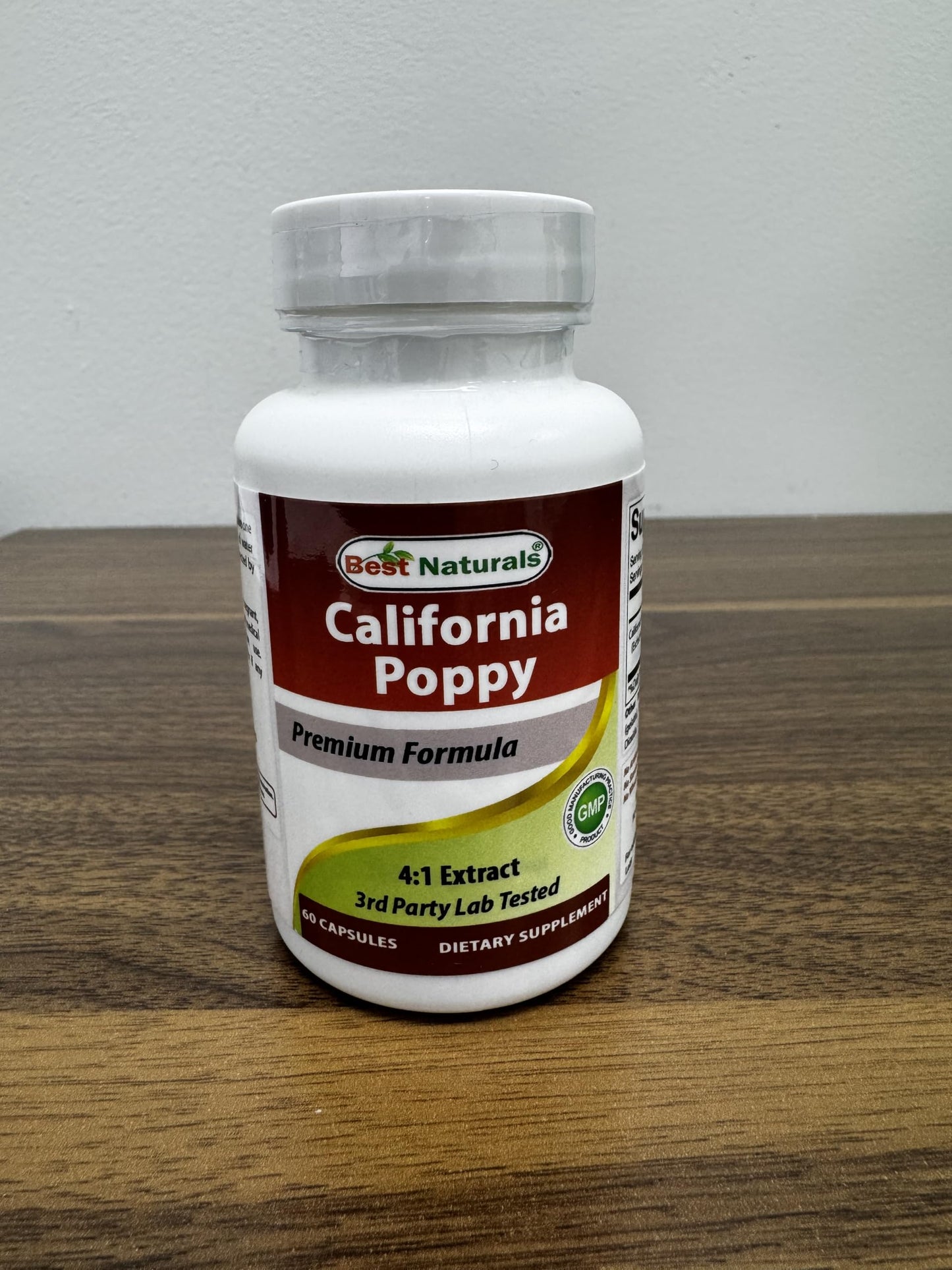 Best Naturals California Poppy 4:1 Extract 60 Capsules