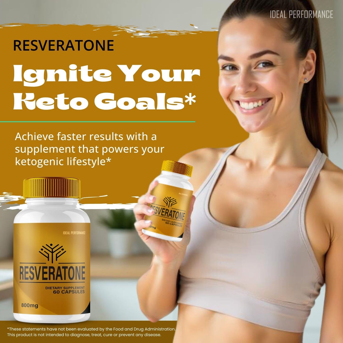 IDEAL PERFORMANCE Resveratone Capsules, 60 Count